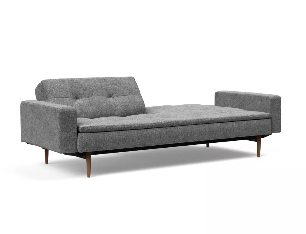 Schlafsofa mit Armlehnen Dublexo Styletto dunkel