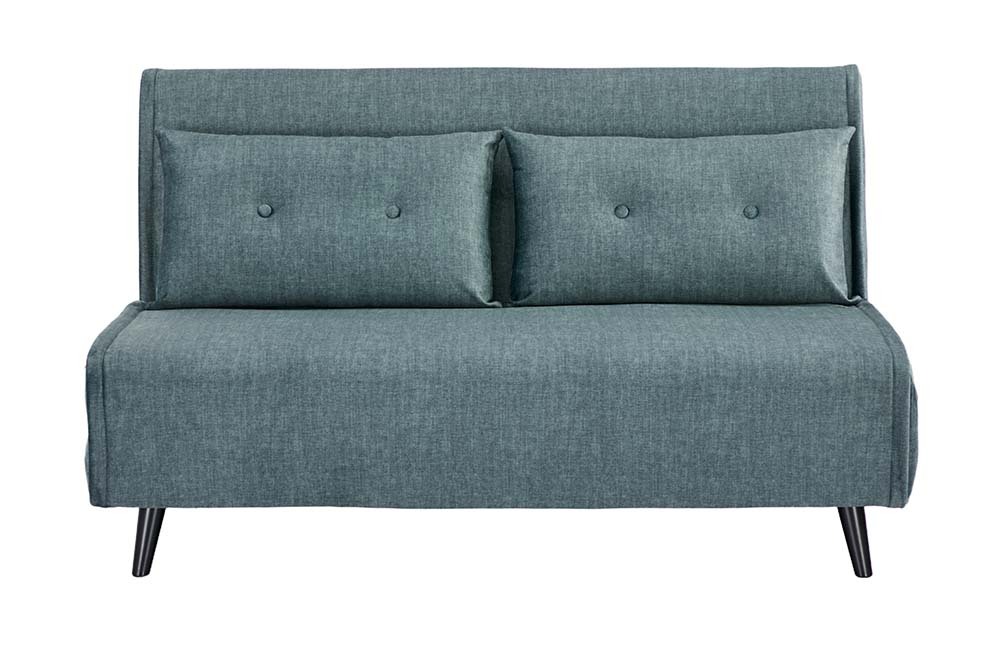 Retro Schlafsessel SMART MULTIFUNCTION 140cm petrol Vogue Velours Samt Bettfunktion