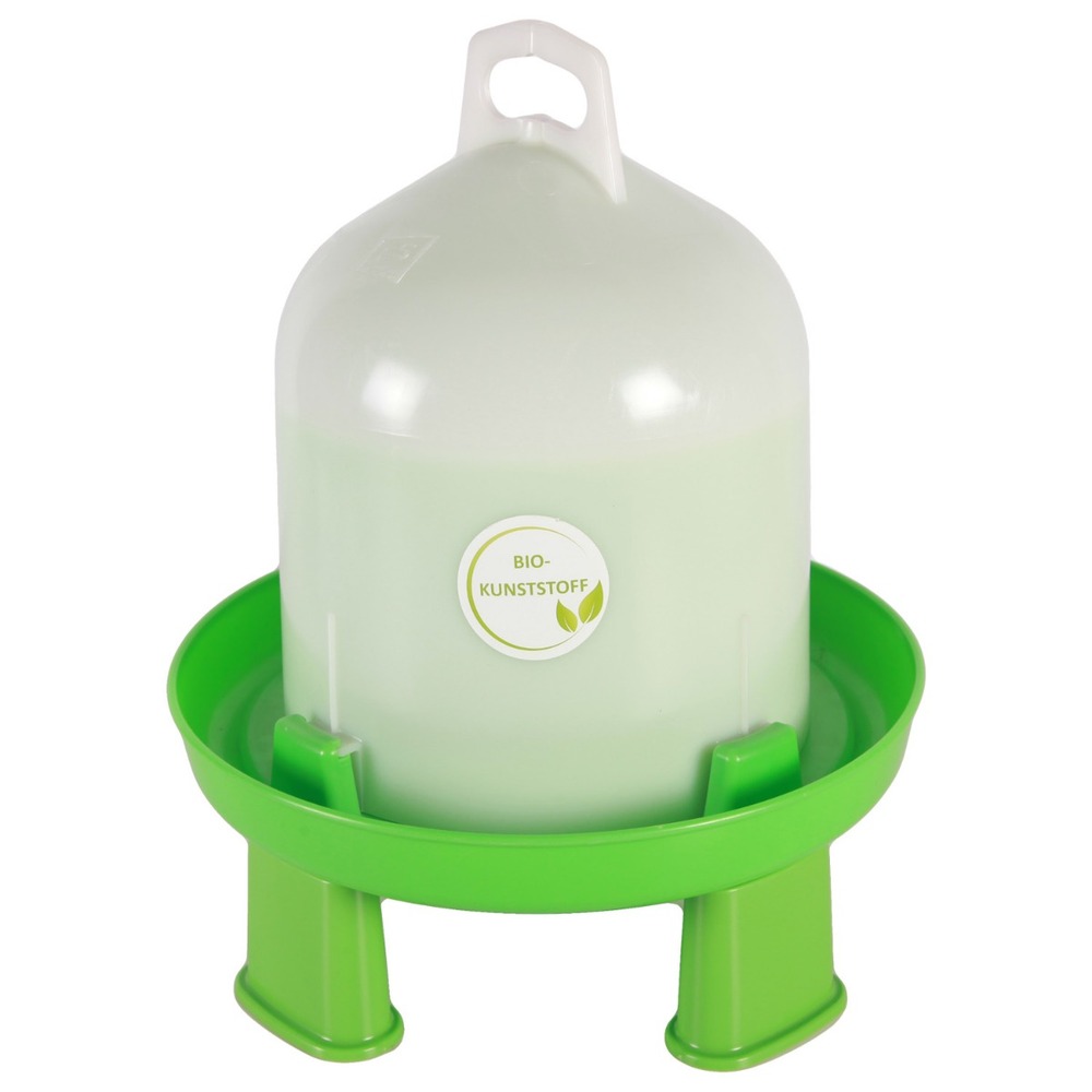 Abreuvoir double cylindre avec pieds ligne verte 6 l