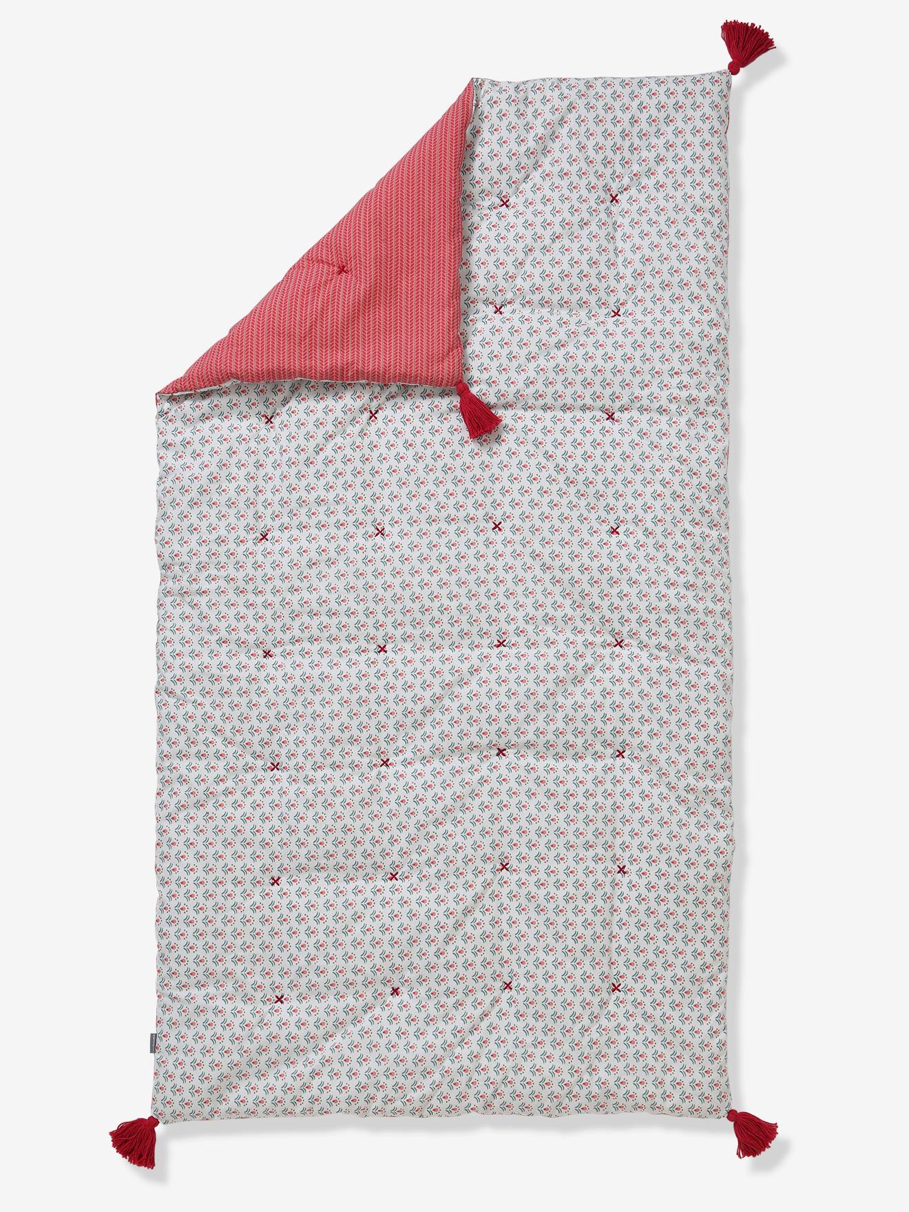 Colcha estampada rosa médio da Eden India