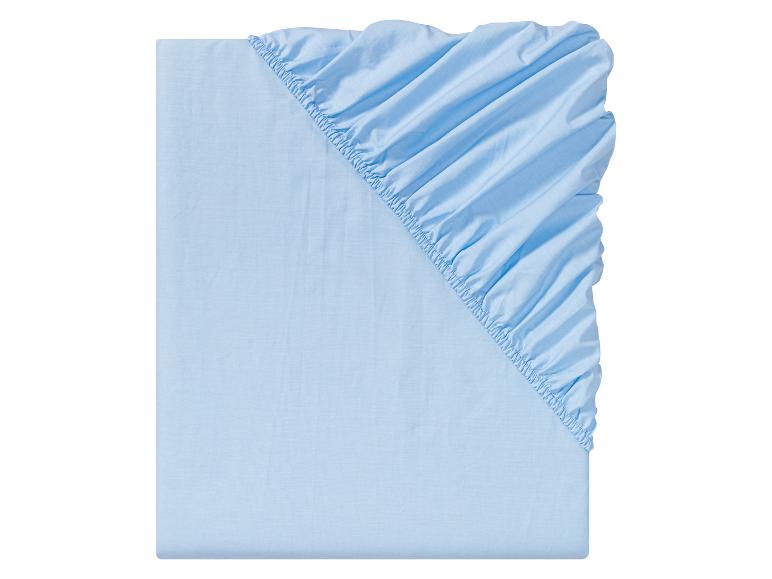 Percal hoeslaken 140-160 x 200 cm