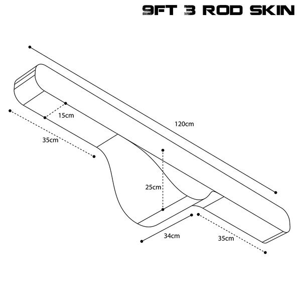 Fourreau souple Nash Scope OPS Soft Protect 3 Rod Skin