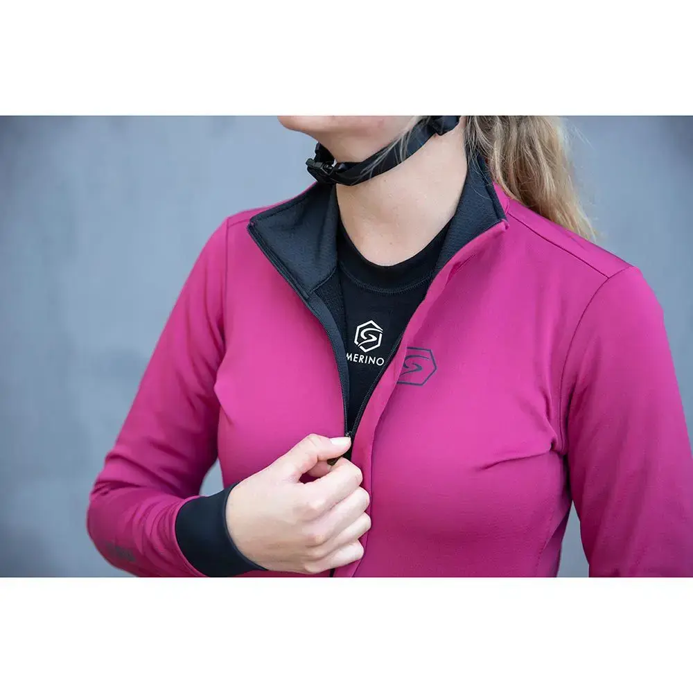 FUTURUM 4 SEASONS Warm Merino Thermoshirt Lange Mouwen Zwart Dames
