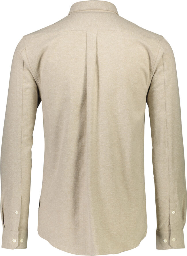 Lindbergh Brushed twill shirt L/S Sand