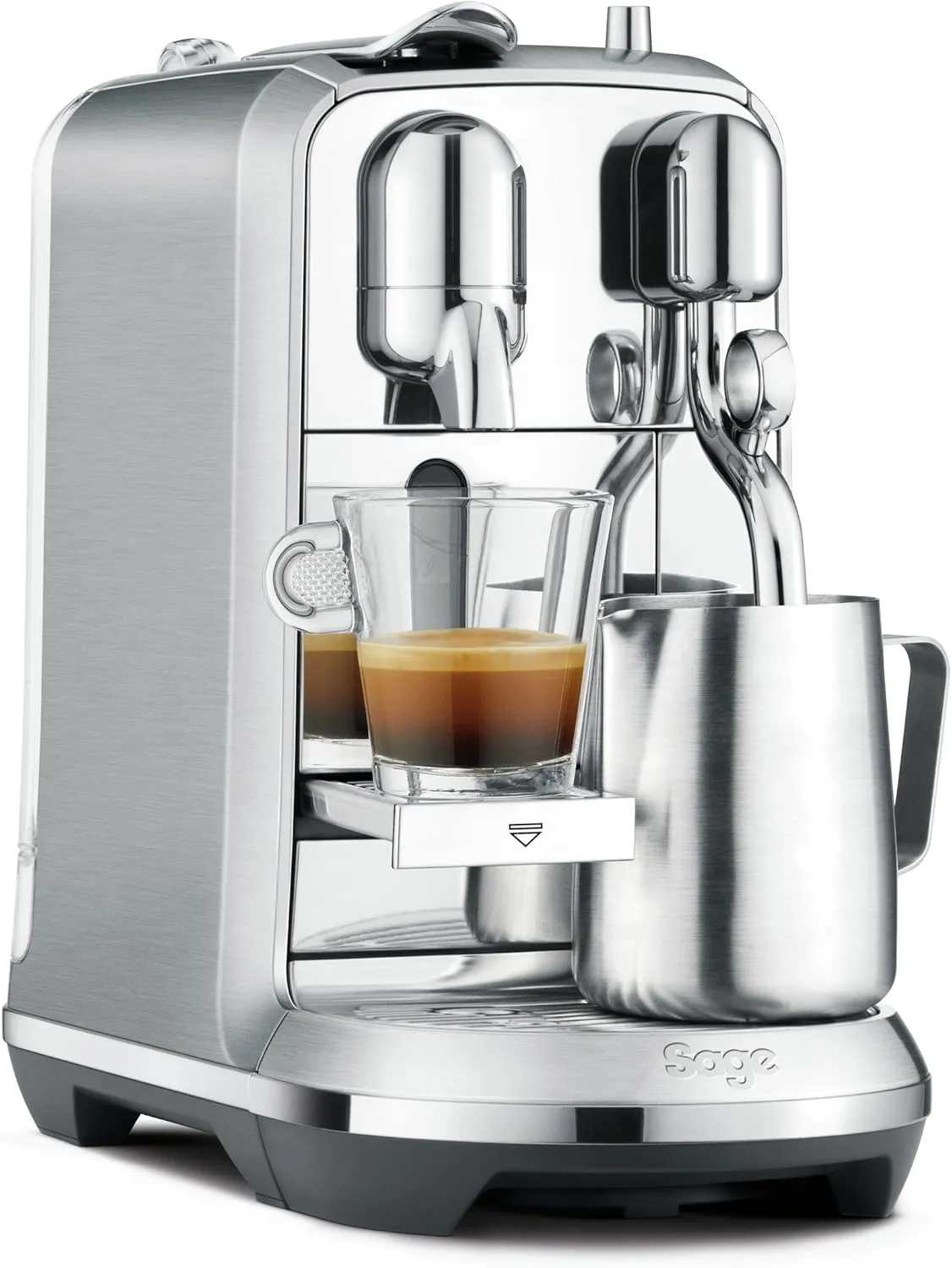 Sage Nespresso SNE800BSS the Creatista Plus Kaffeekapselmaschine, Gebürstetes Edelstahl