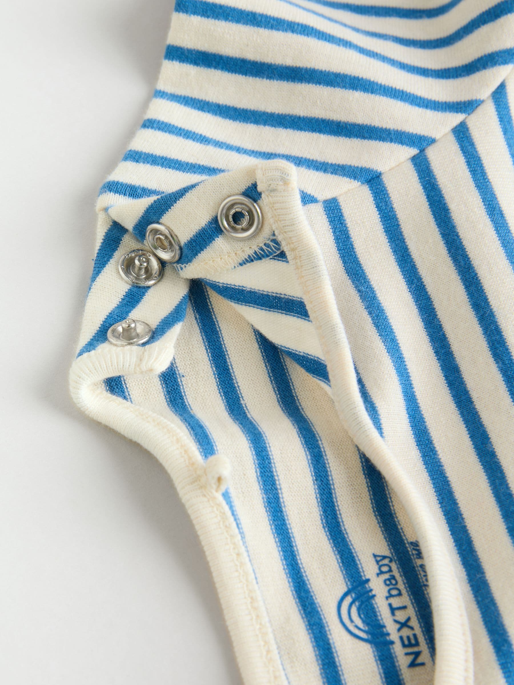 Rood/blauw/crème - 6 -delige set van top met lange mouwen en leggings (0mnd -3jr)
