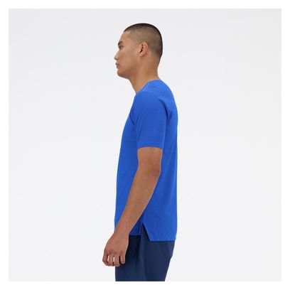 Maillot manches courtes New Balance Q Speed Jacquard Bleu Homme