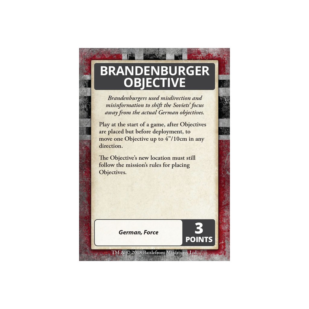 Flames of War - Iron Cross Command Cards