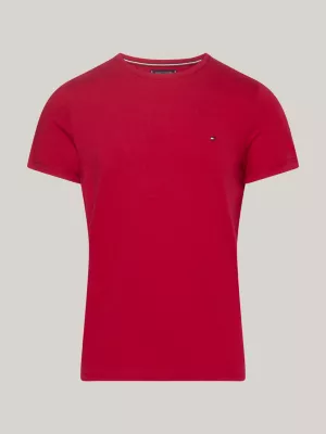 Camiseta Extra Slim Fit com Bordado de Bandeira