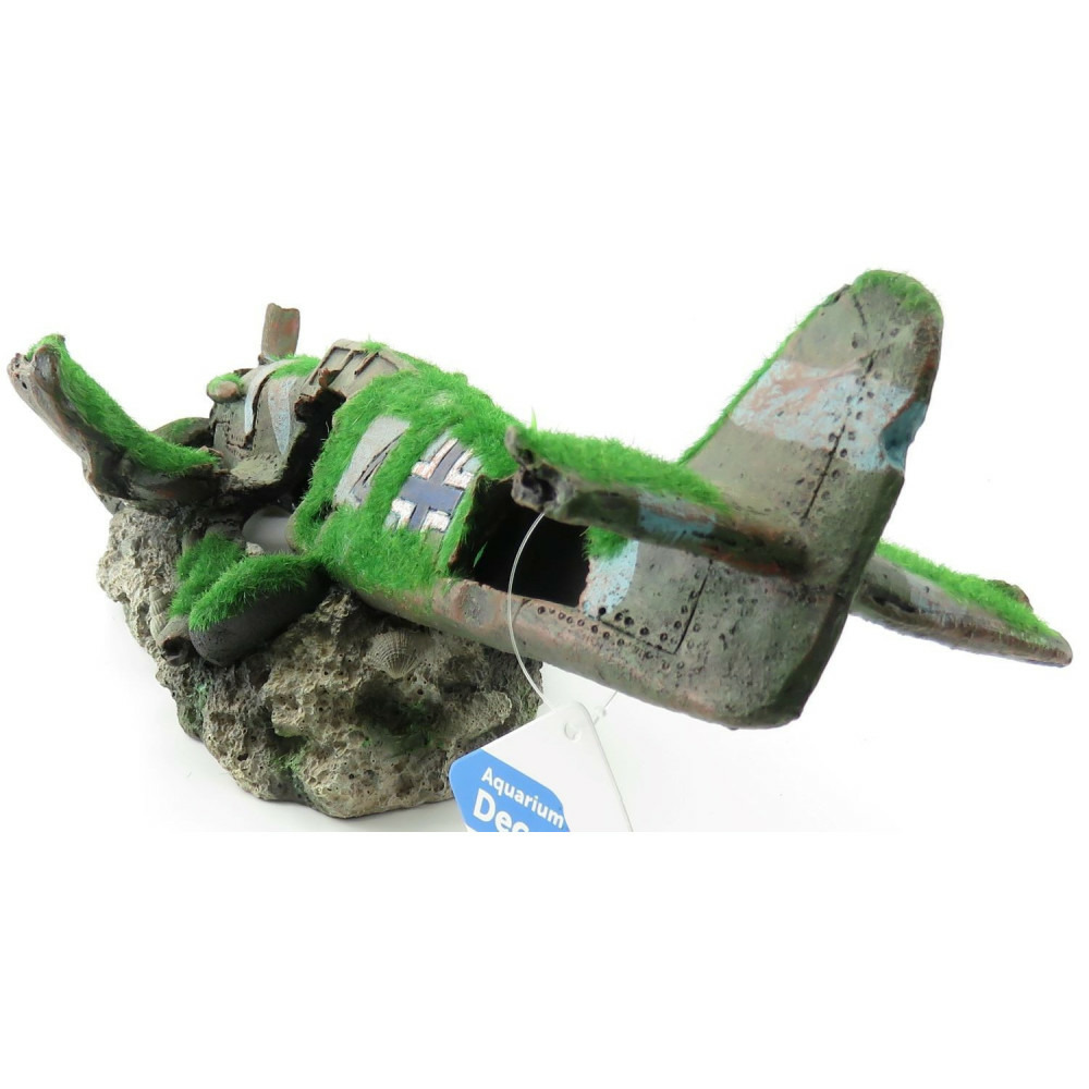 Avion kozma 35 x 16 x 16 cm décoration aquarium