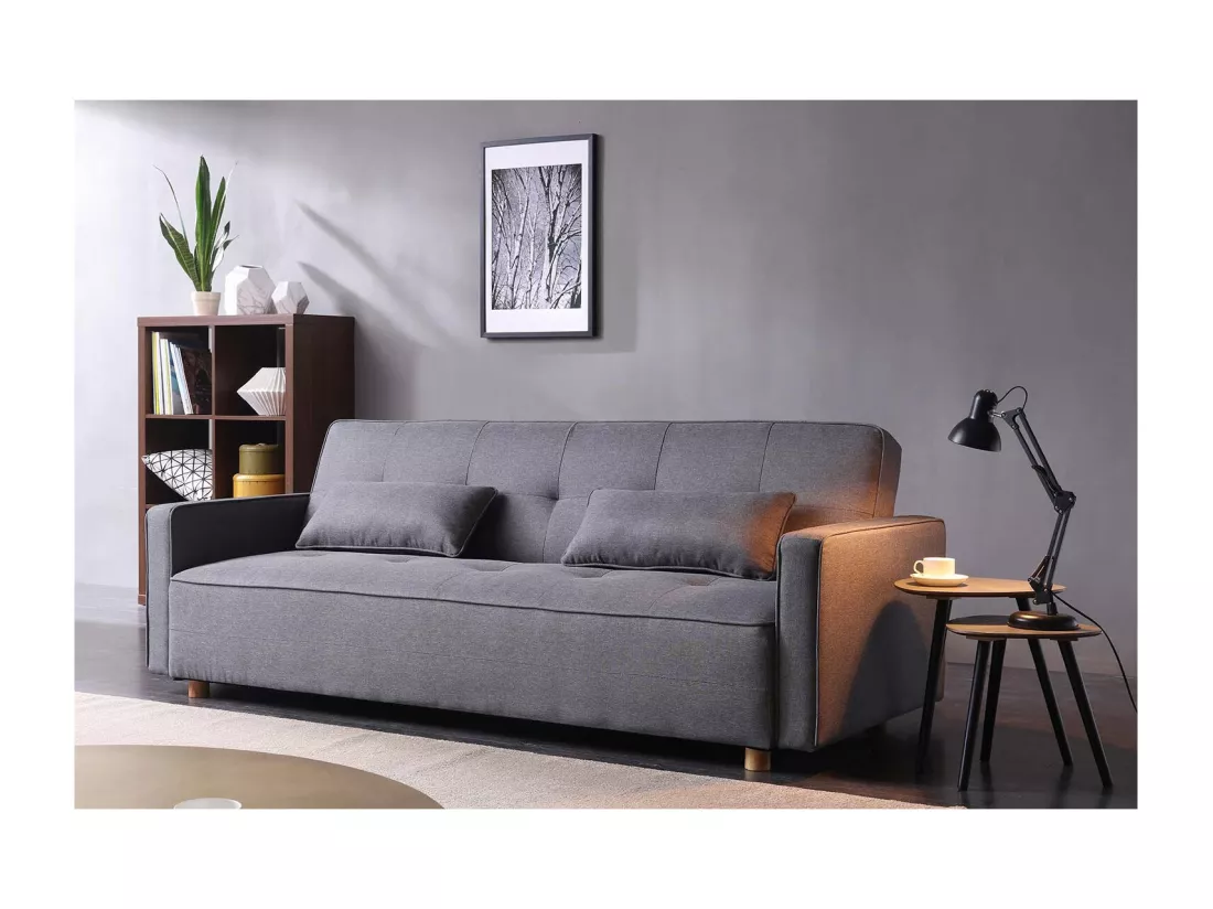 Canapé droit convertible scandinave 3 places COPENHAGUE