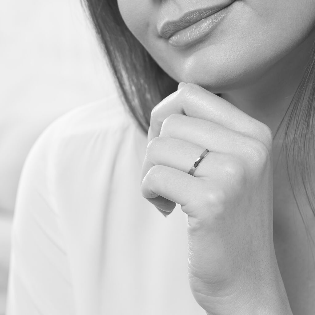 Alliance Julie Ruban Classique Or Blanc