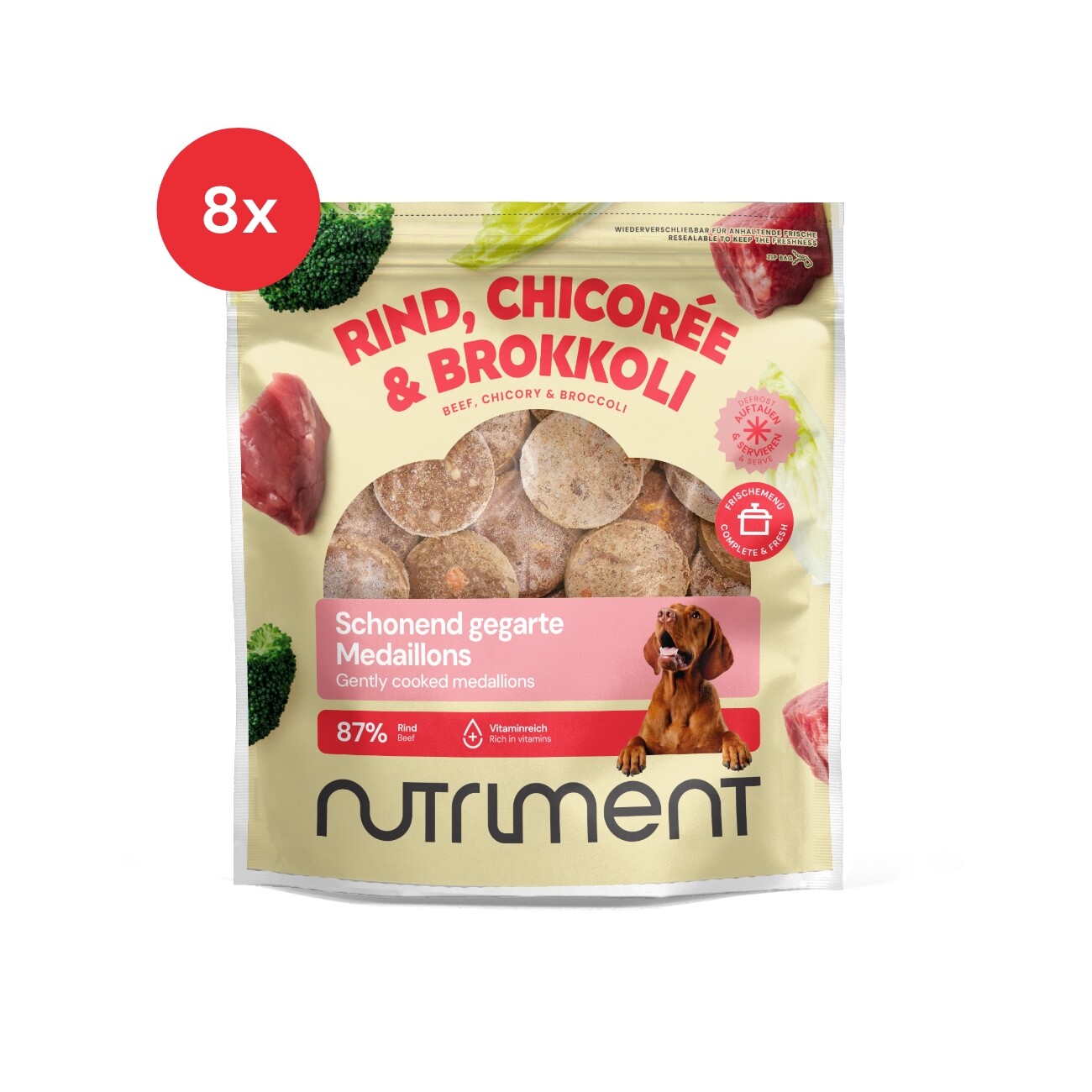 Nutriment Medaillons Rind, Chicorée & Brokkoli 8x800 g