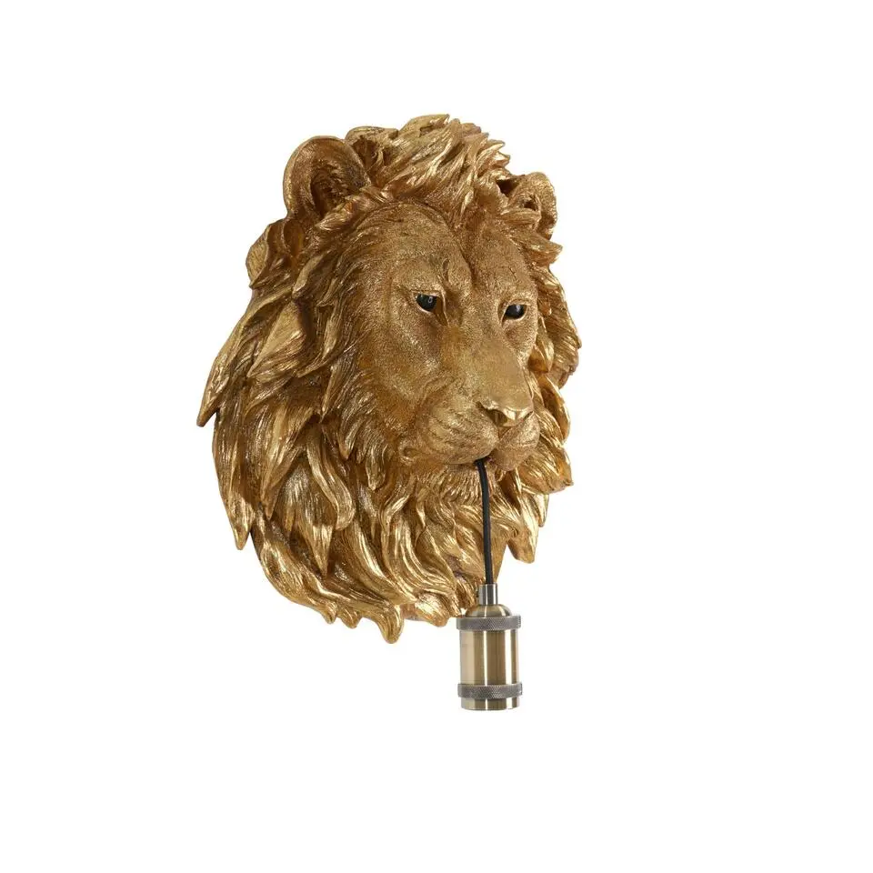 Wandlamp Lion - Brons - 33.5x19x40.5cm