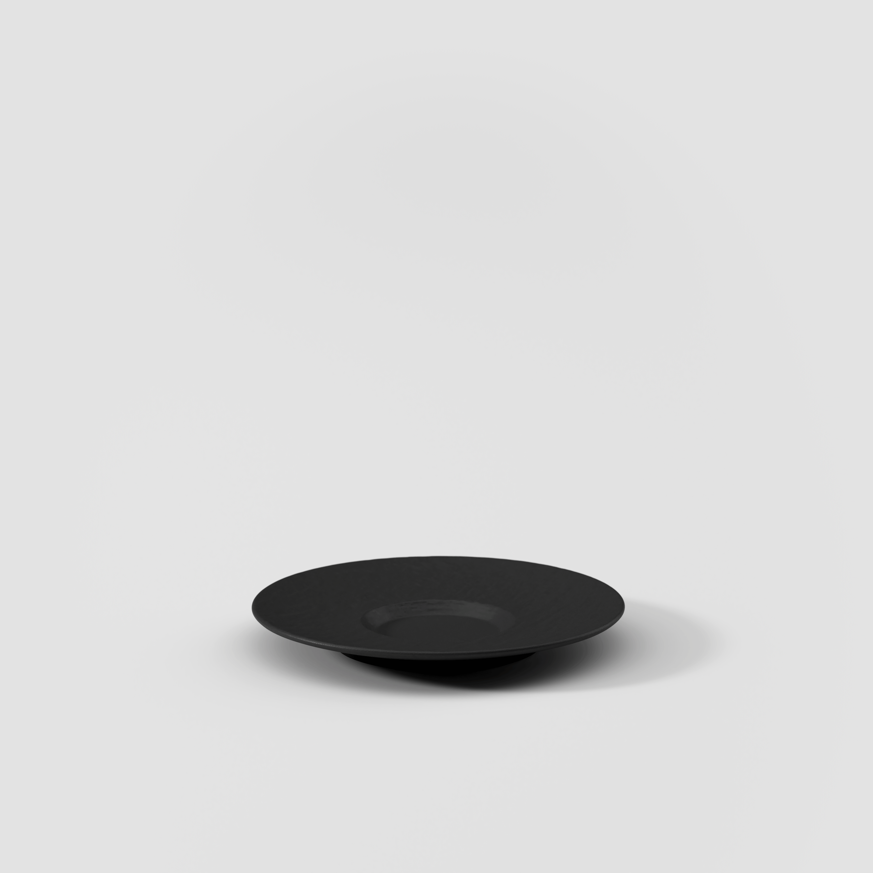 Manufacture Cappuccino cup saucer Black, 6.9'', Premium Porcelain