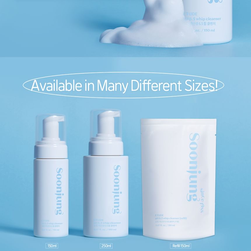 ETUDE - Soon Jung pH 6.5 Whip Cleanser Navulling Alleen