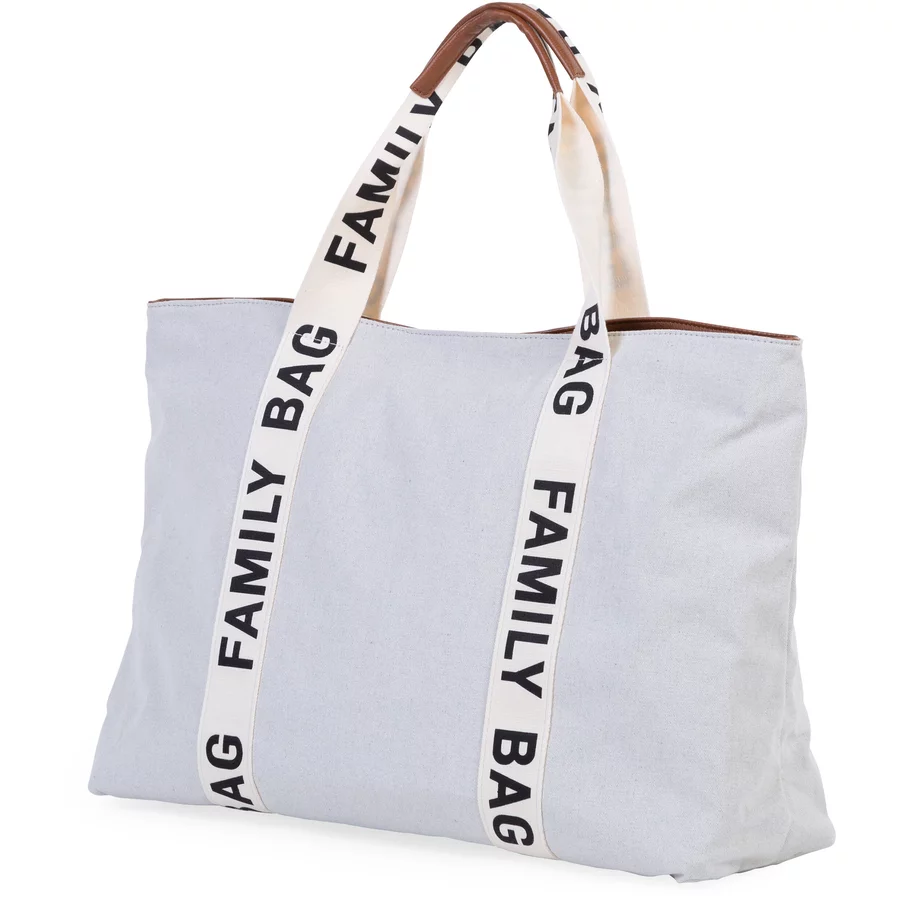 CHILDHOME Family Bag Signatur Canvas offwhite