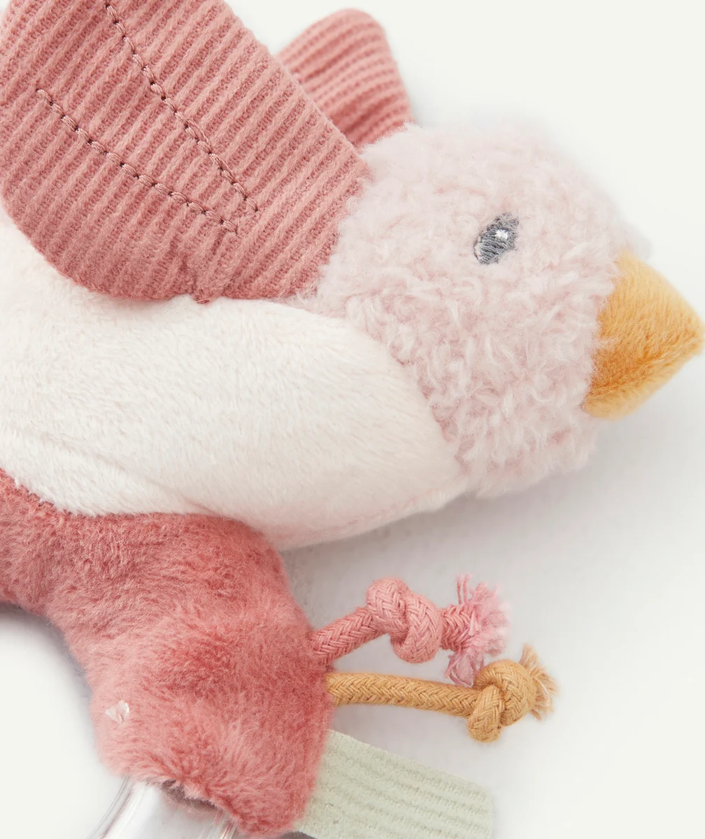 LITTLE DUTCHHOCHET ANNEAU OISEAU ROSE