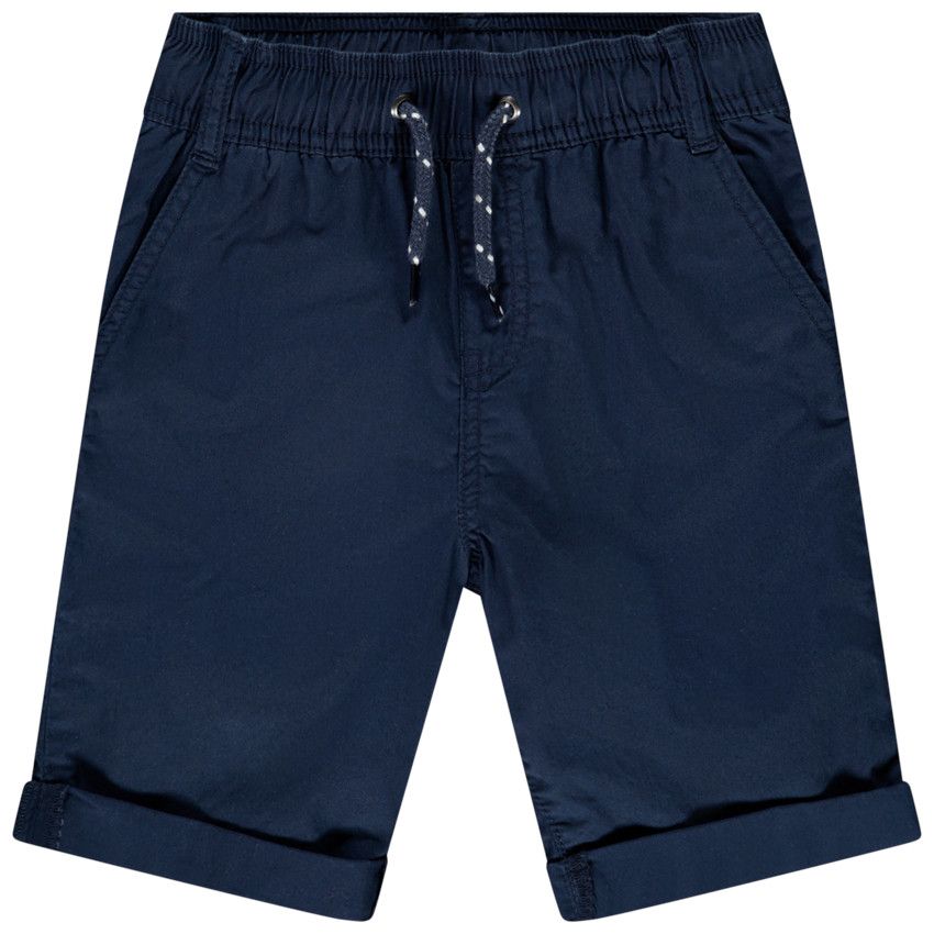 Bermuda court en coton pour enfant garçon - Bleu marine