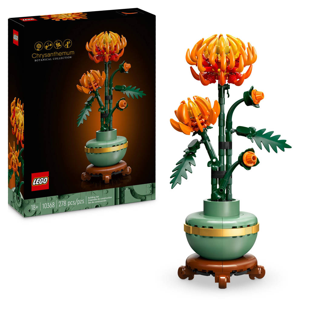Heel erg leuk om deze prachtige chrysant te makenChrysant Bouwpakket voor Volwassenen uit de Botanical Collection 10368 Icons