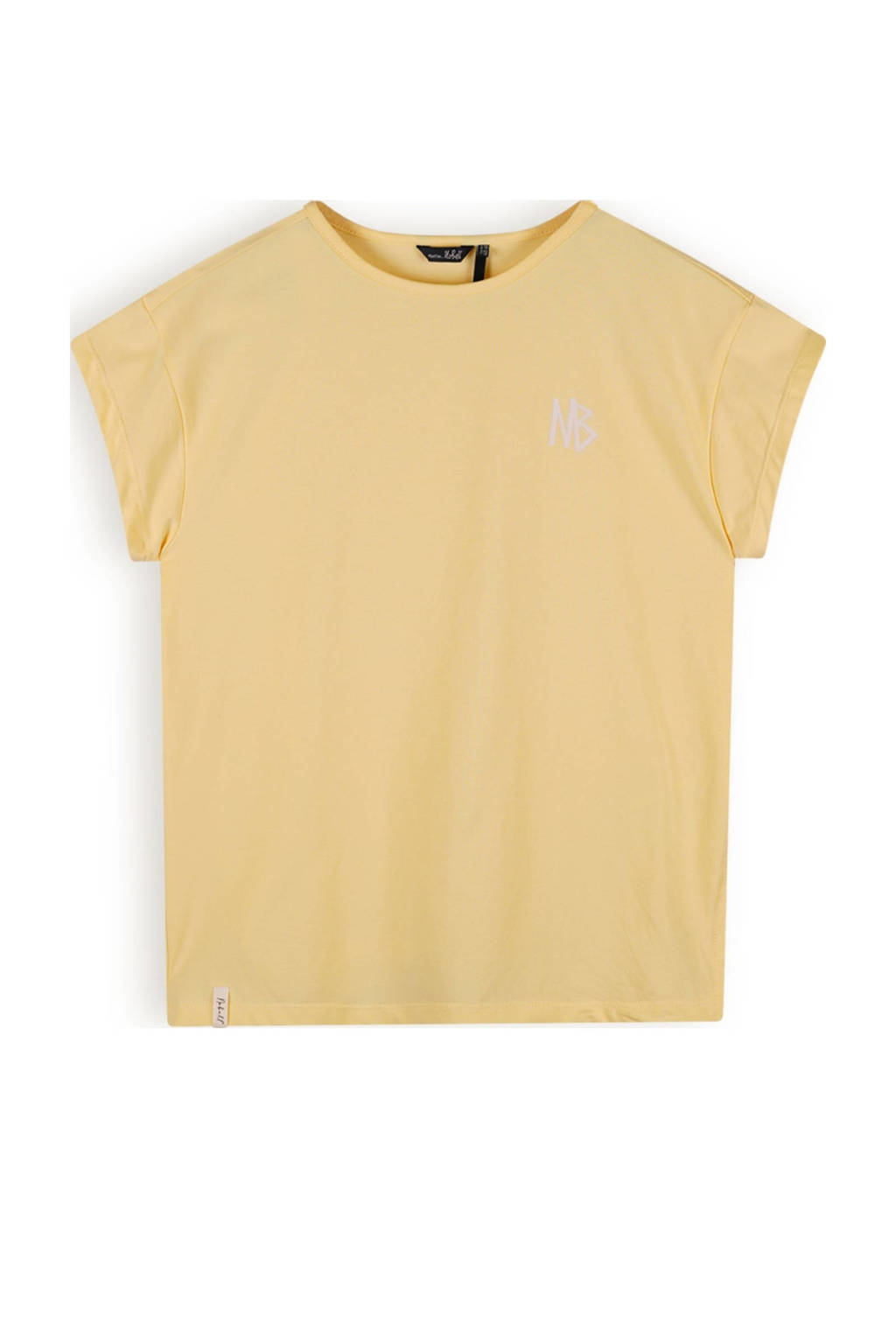 NoBell’ T-shirt Kasis met backprint lichtgeel