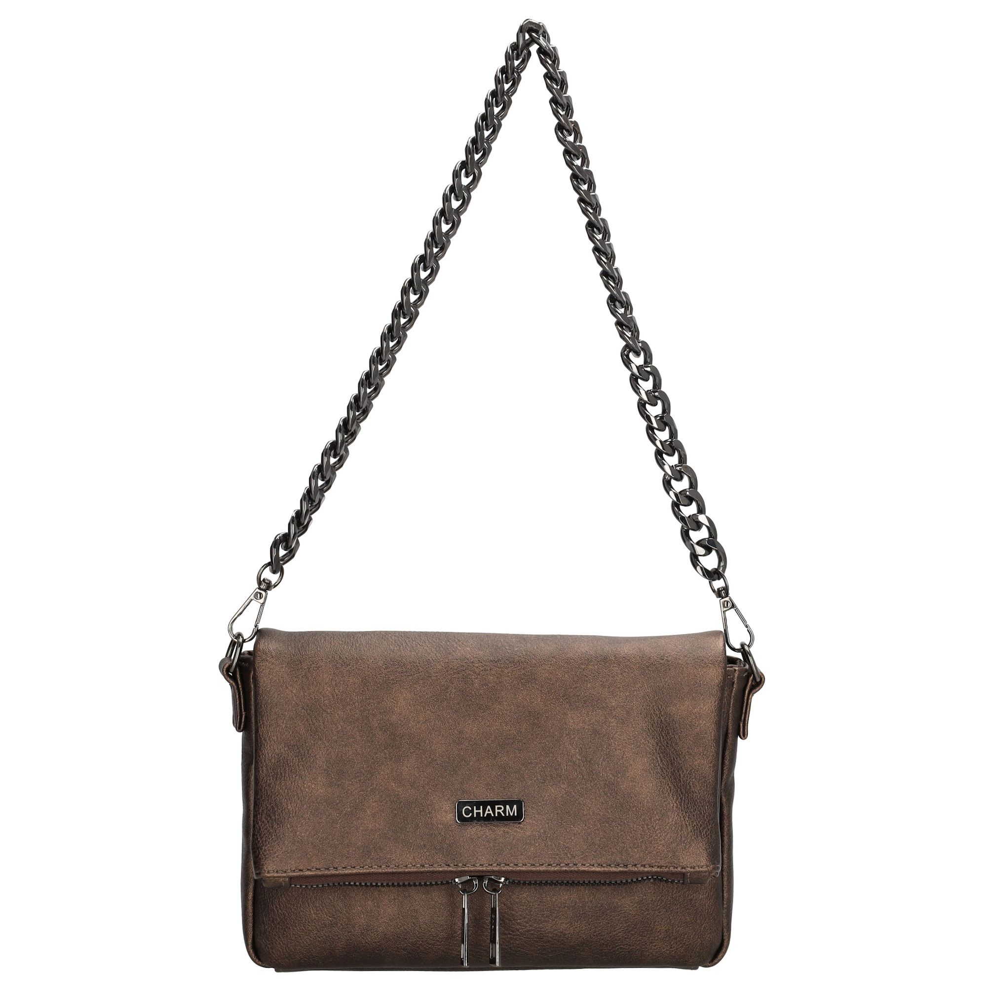Charm London Bayswater Schoudertas Brons