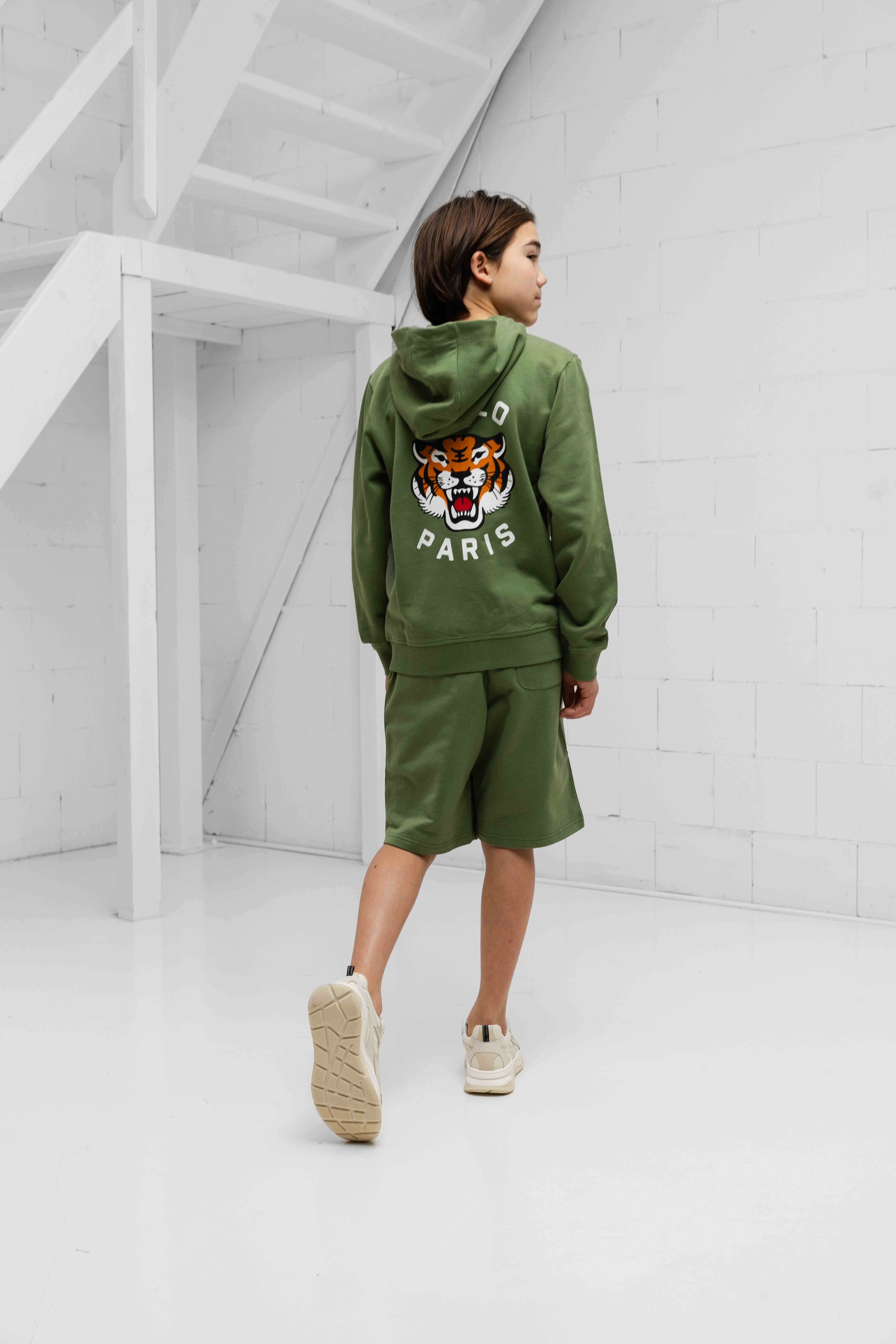 Kenzo Tiger Vest Kids Donkergroen