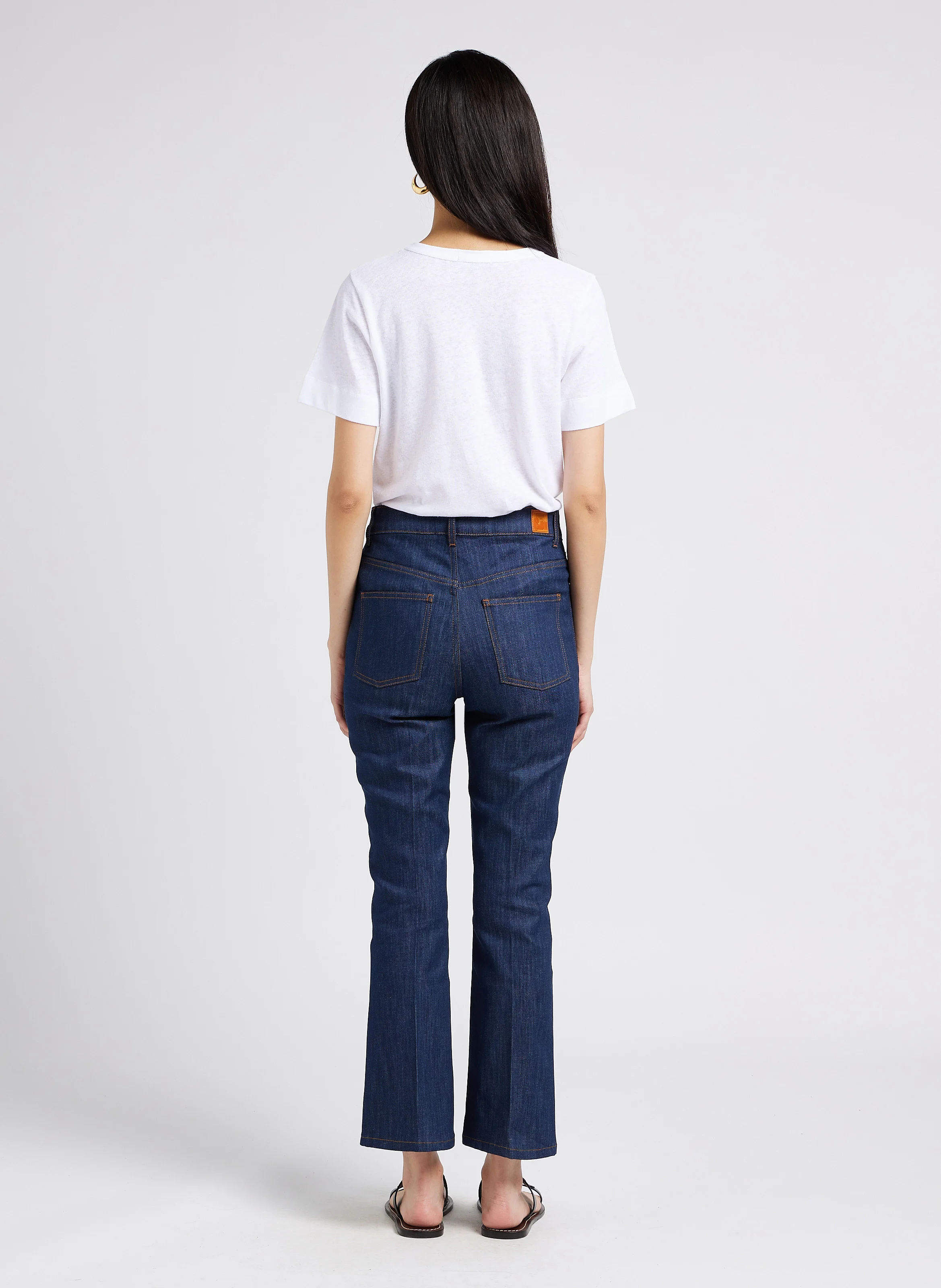 FRANCISCO - Jean flare en denim brut | Bleu