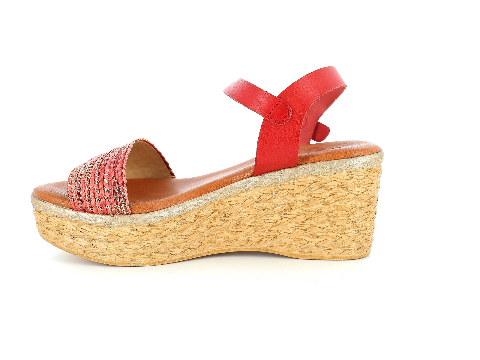 Chaussures du chateau-64386 Matières combinées Rouge