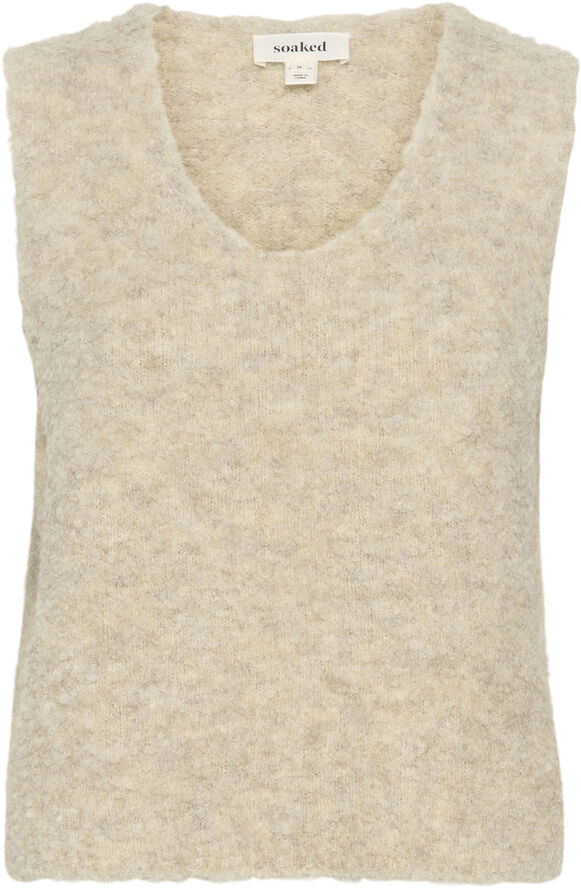 Soaked in Luxury SLVenessa Vest Oatmeal melange