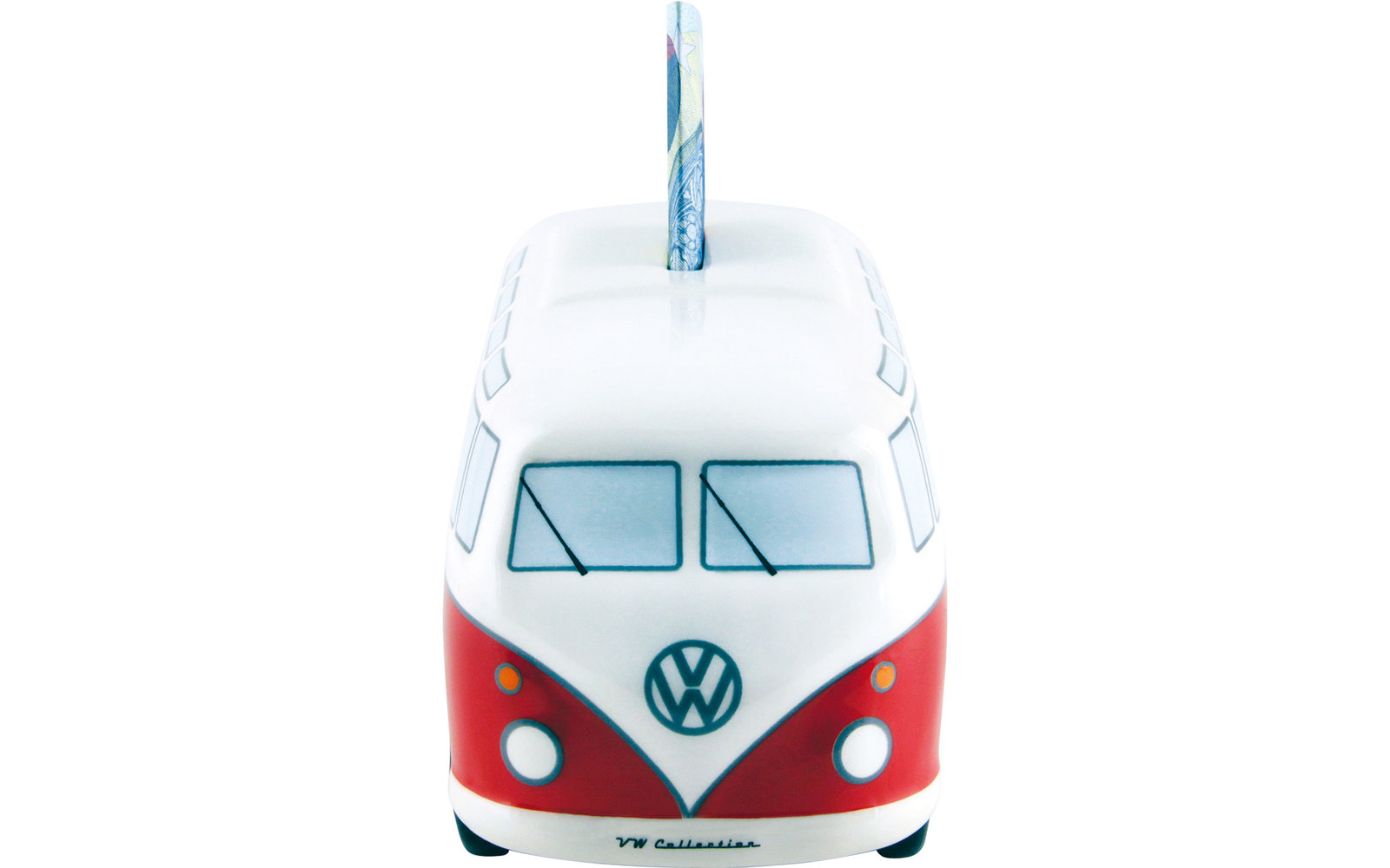 VW Collection T1 Bulli Spardose Keramik Rot
