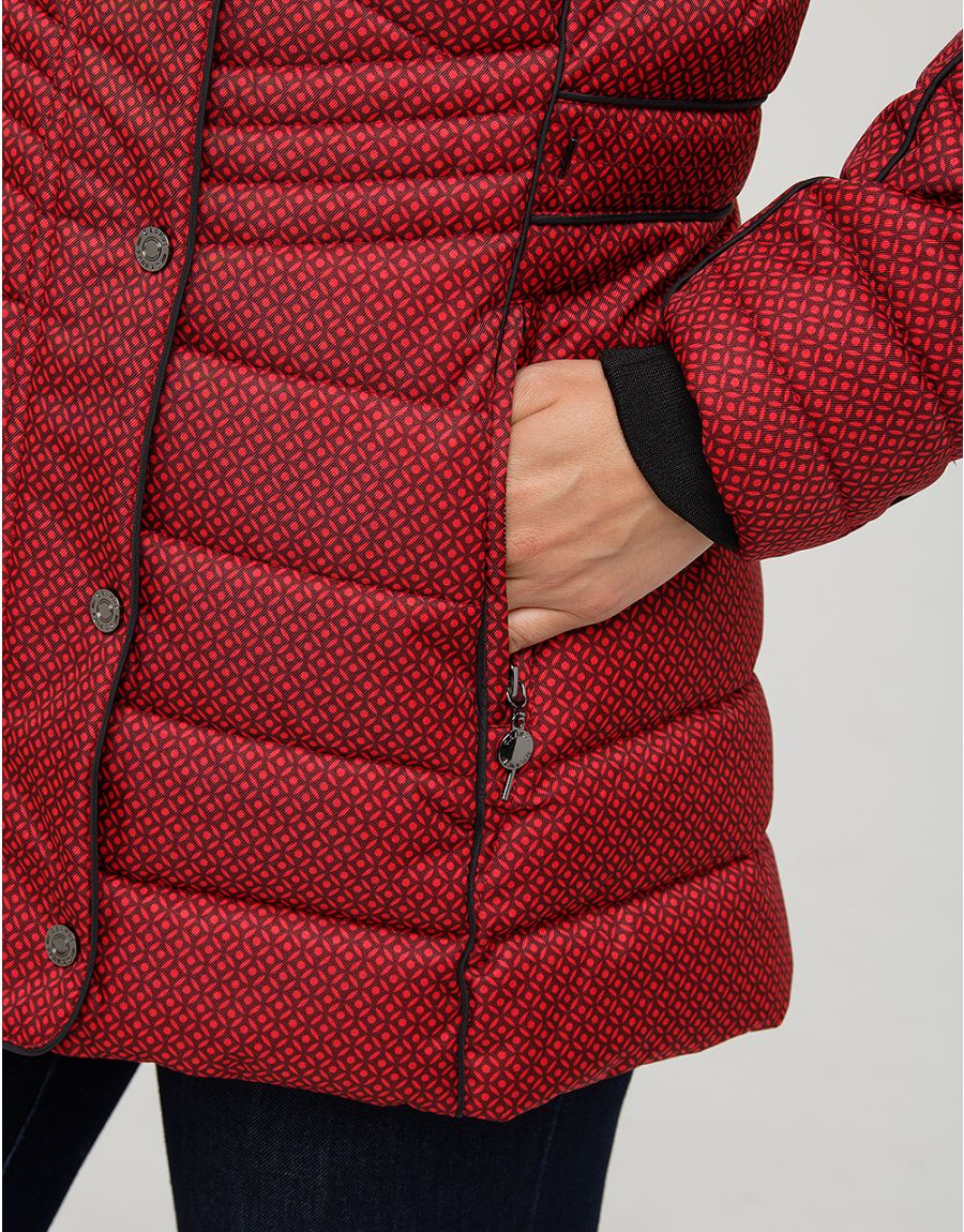 Doudoune rouge bordeaux