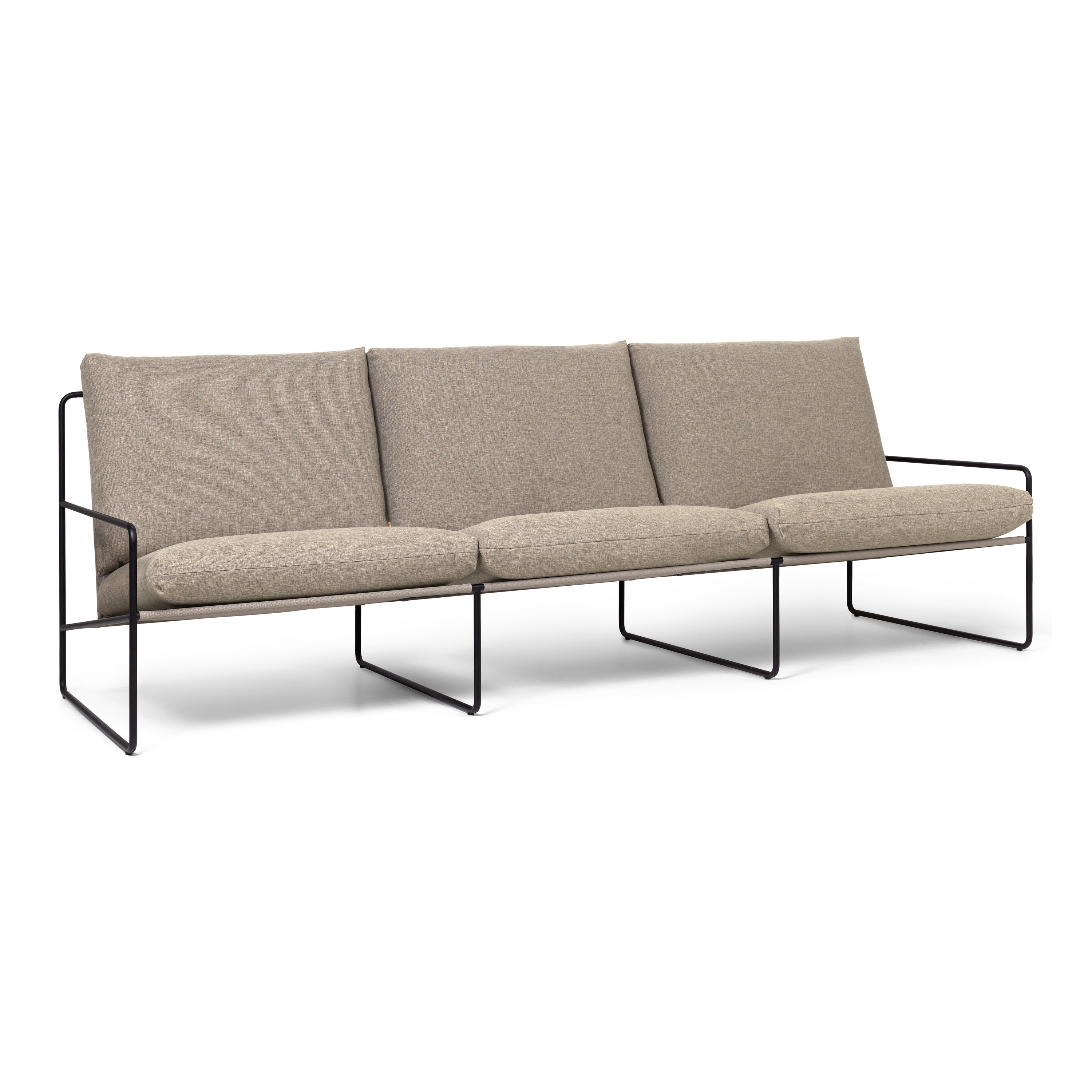 Ferm Living Desert 3-zitsbank - Dolce - Black / Dark Sand