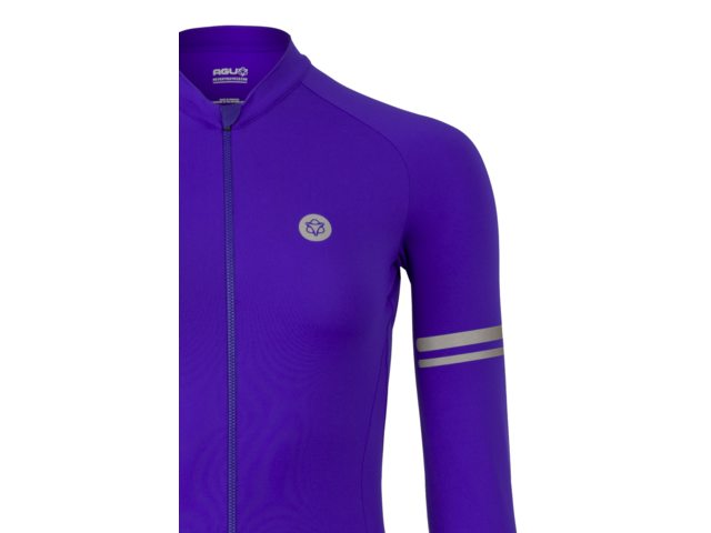 AGU Solid Performance langærmet cykeltrøje violet dame