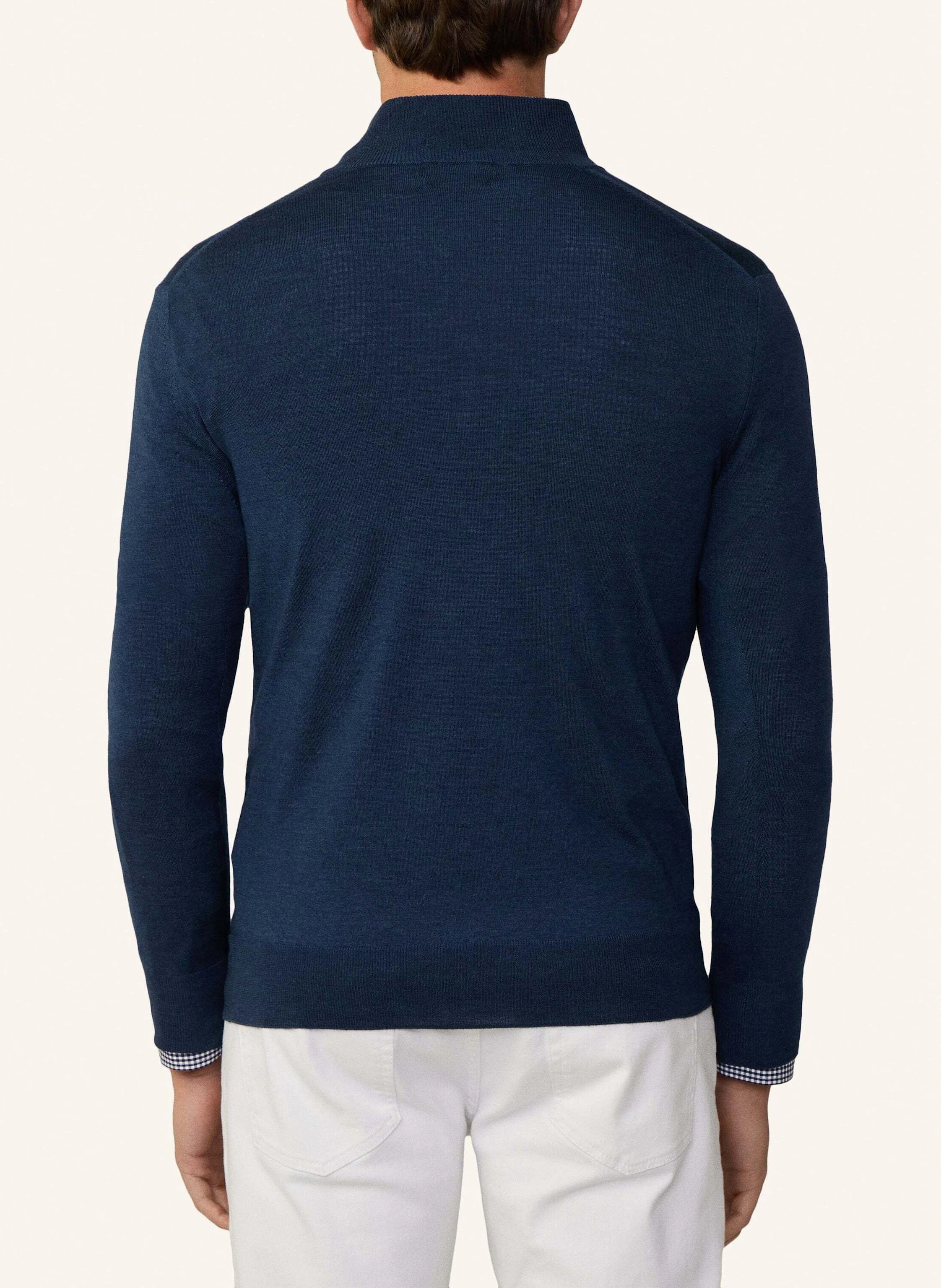 HACKETT LONDON Pullover GMD MERINO SILK HZIP.