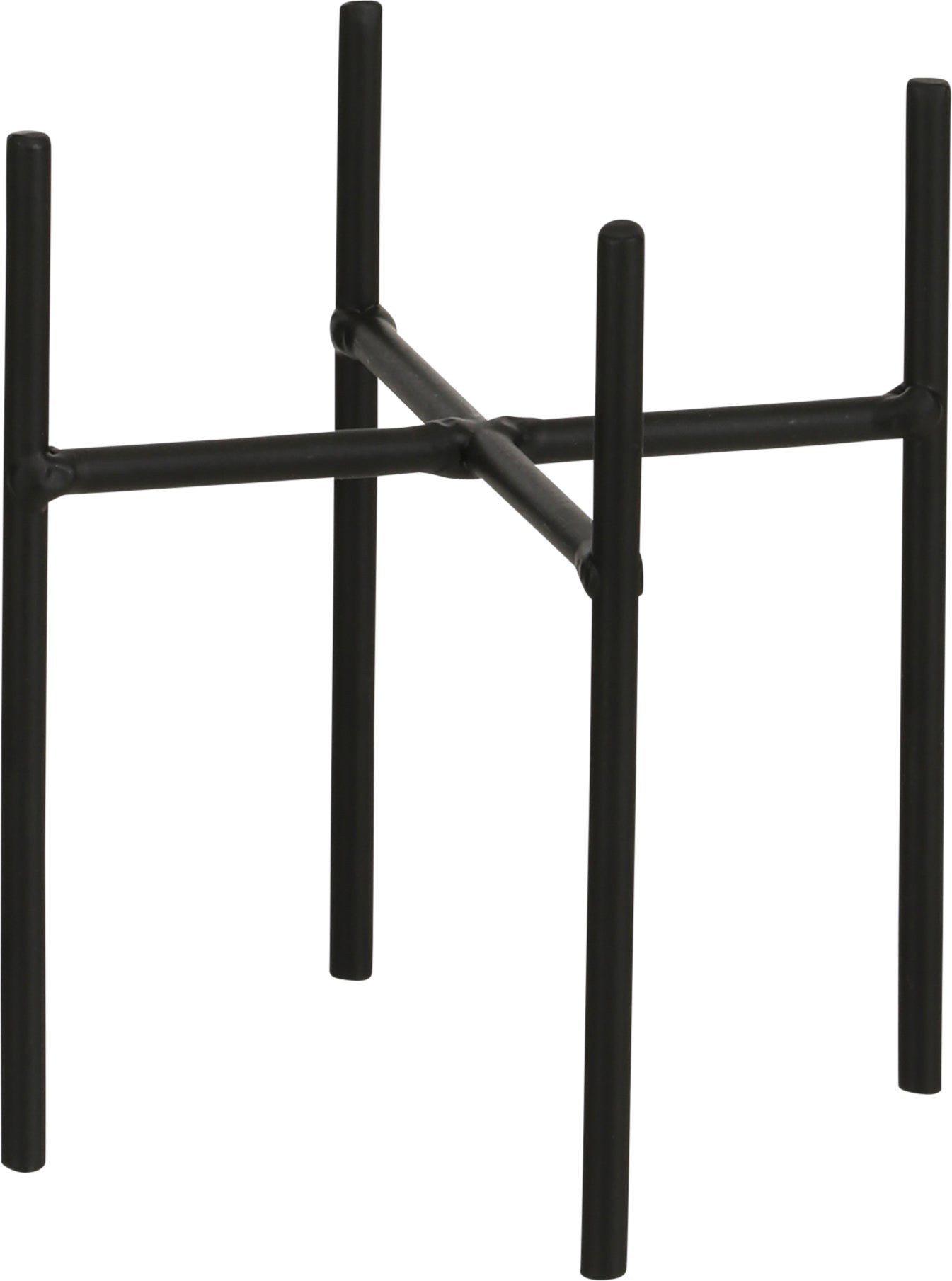 Mica Decorations bloempothouder Ascot zwart D 11,5 H 12,5 cm
