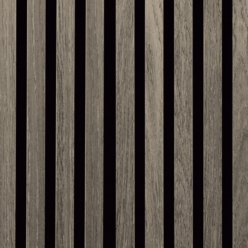 AKUSTIKKPANEL FIBROTECH 22X605X2440MM GRÅ EIK