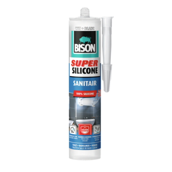Bison siliconenkit sanitair superwit 300 ml