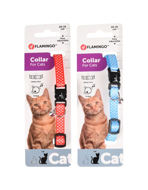 Flamingo Kattenhalsband Amira - Kattenhalsband - 20-35 cm Assorti Multi-Color
