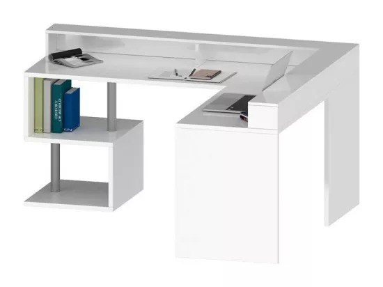 Bureau d'angle 160-180x 60 design moderne professionnel STEVE