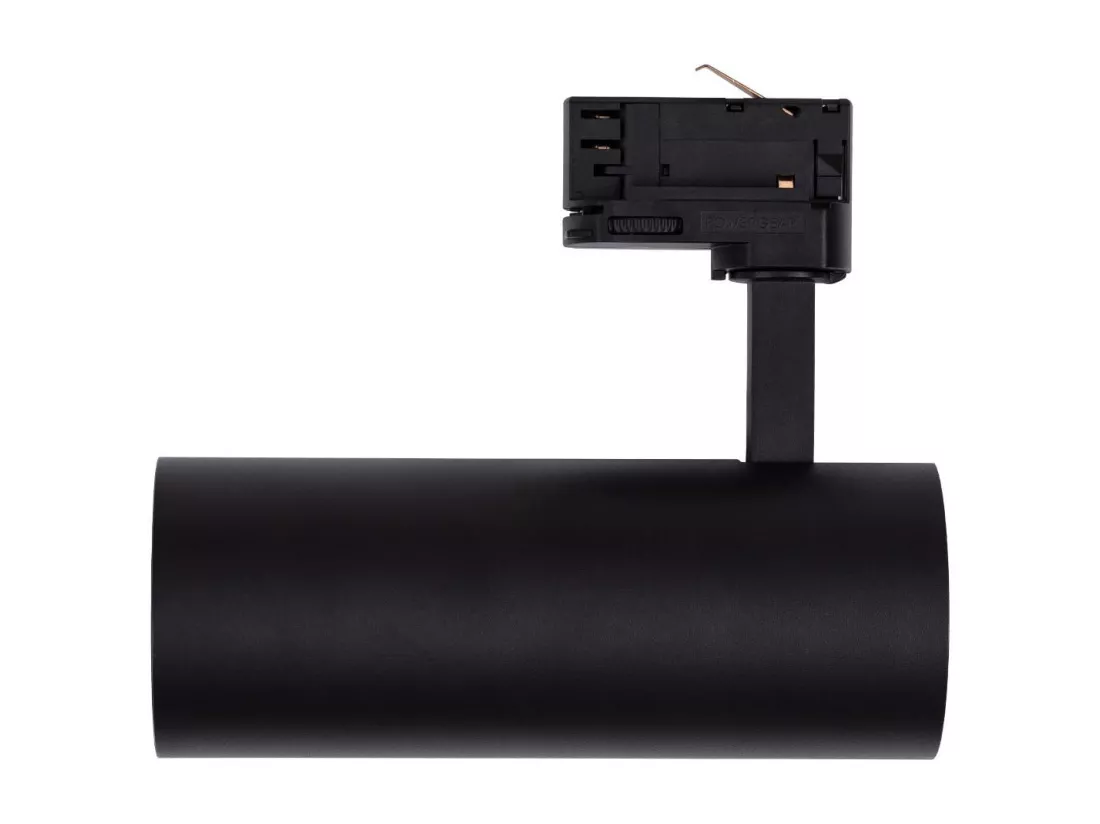 Spot LED sur Rail Triphasé 30W Bertha CCT Noir Sélectionnable (chaud-neutre-froid)