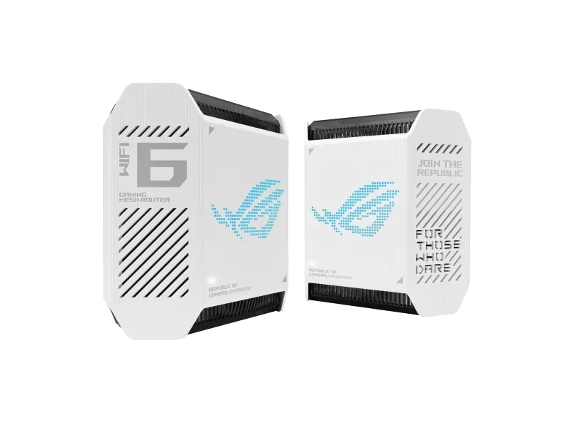 ASUS ROG Rapture GT6 - Wi-Fi-system - (2 routere) - op til 5800 sq.ft - mesh 1GbE, 2.5GbE - Wi-Fi 6 - Tri-Band