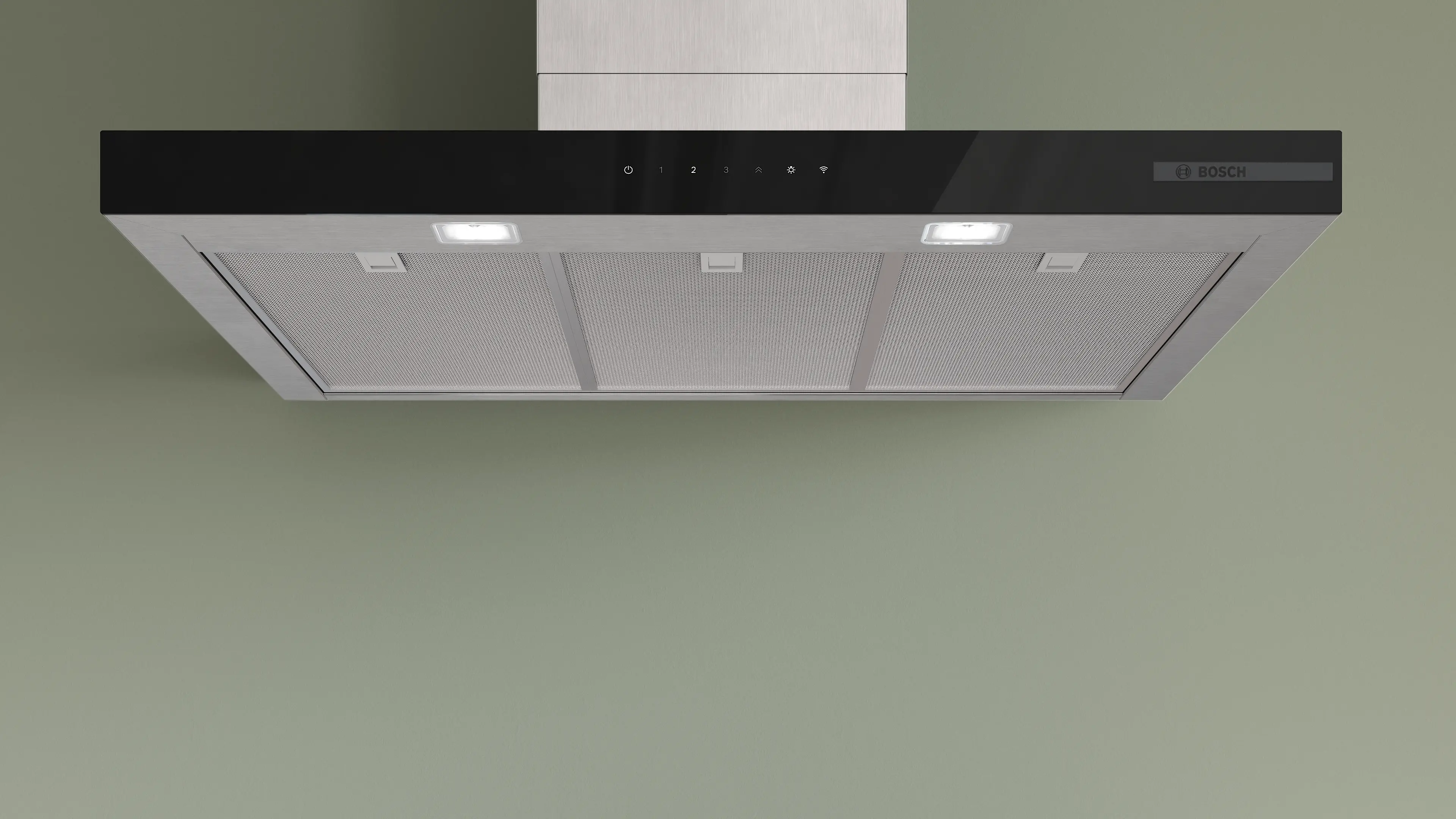 Serie 6 Wandschouwkap 90 cm Metaal-look