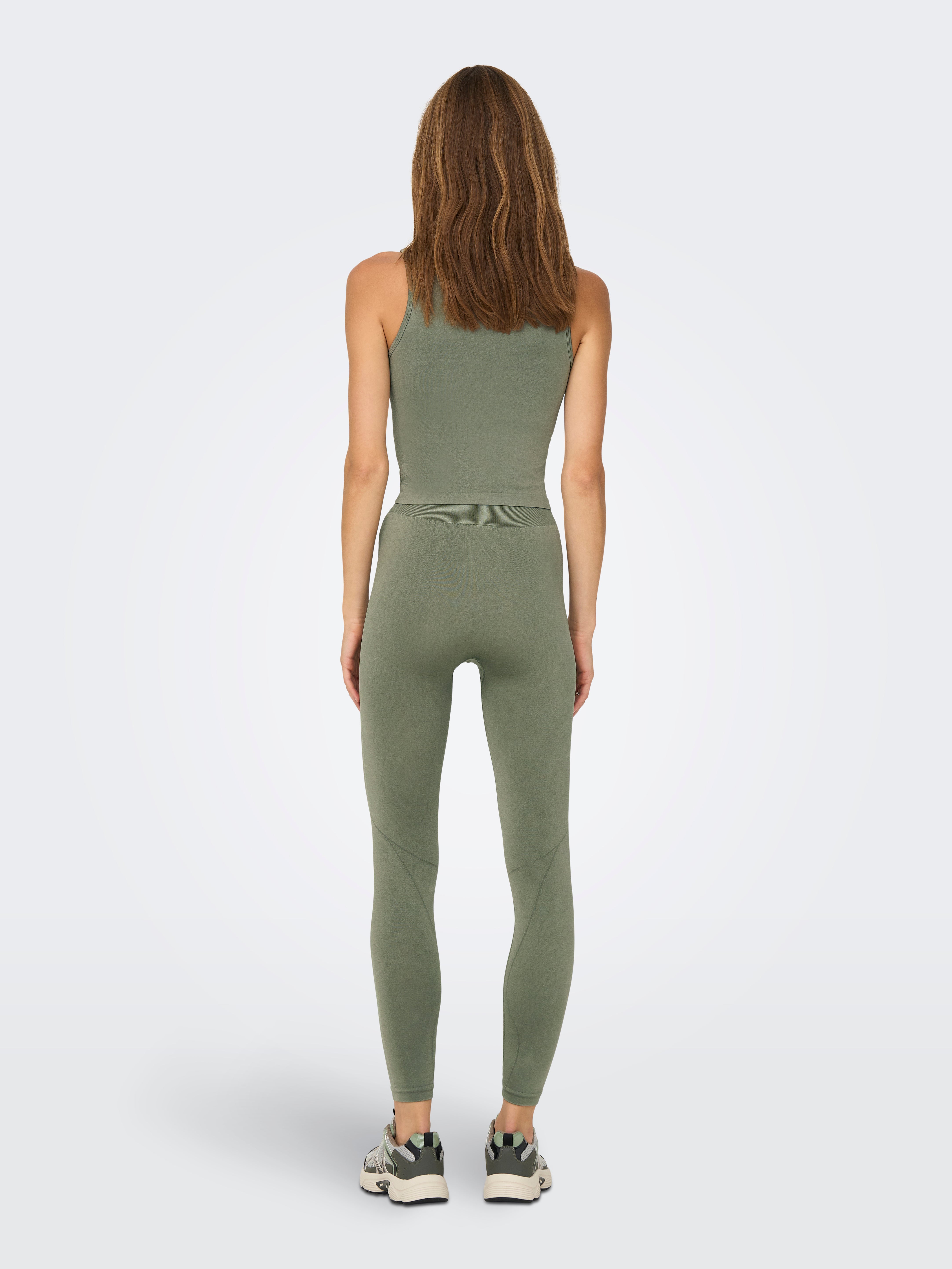 ONPSALLI Hohe Taille Enger Schnitt Sportleggings Dusty Olive