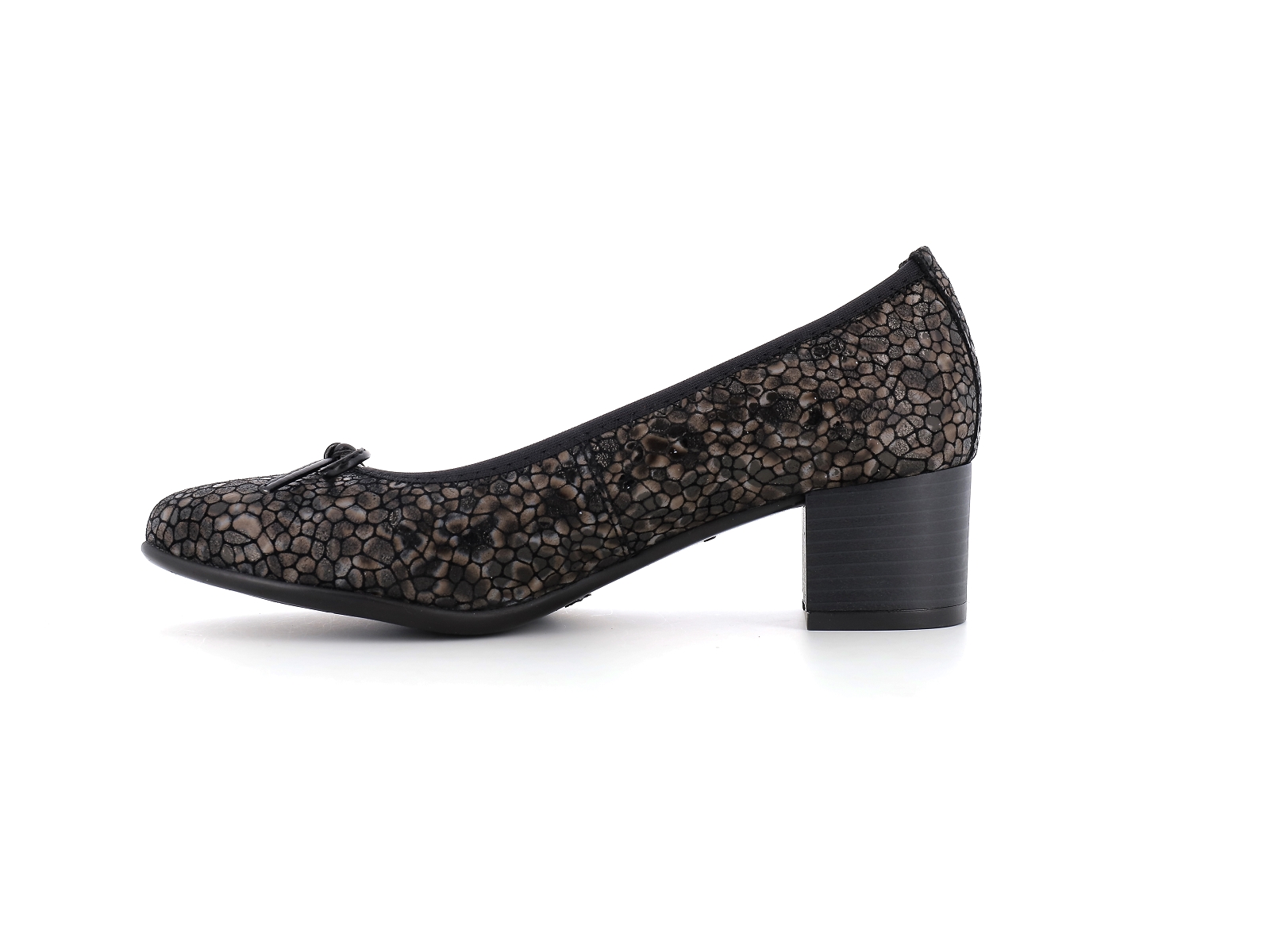 Cavargna shoes-TESSA -TP Cuir Noir Bronze