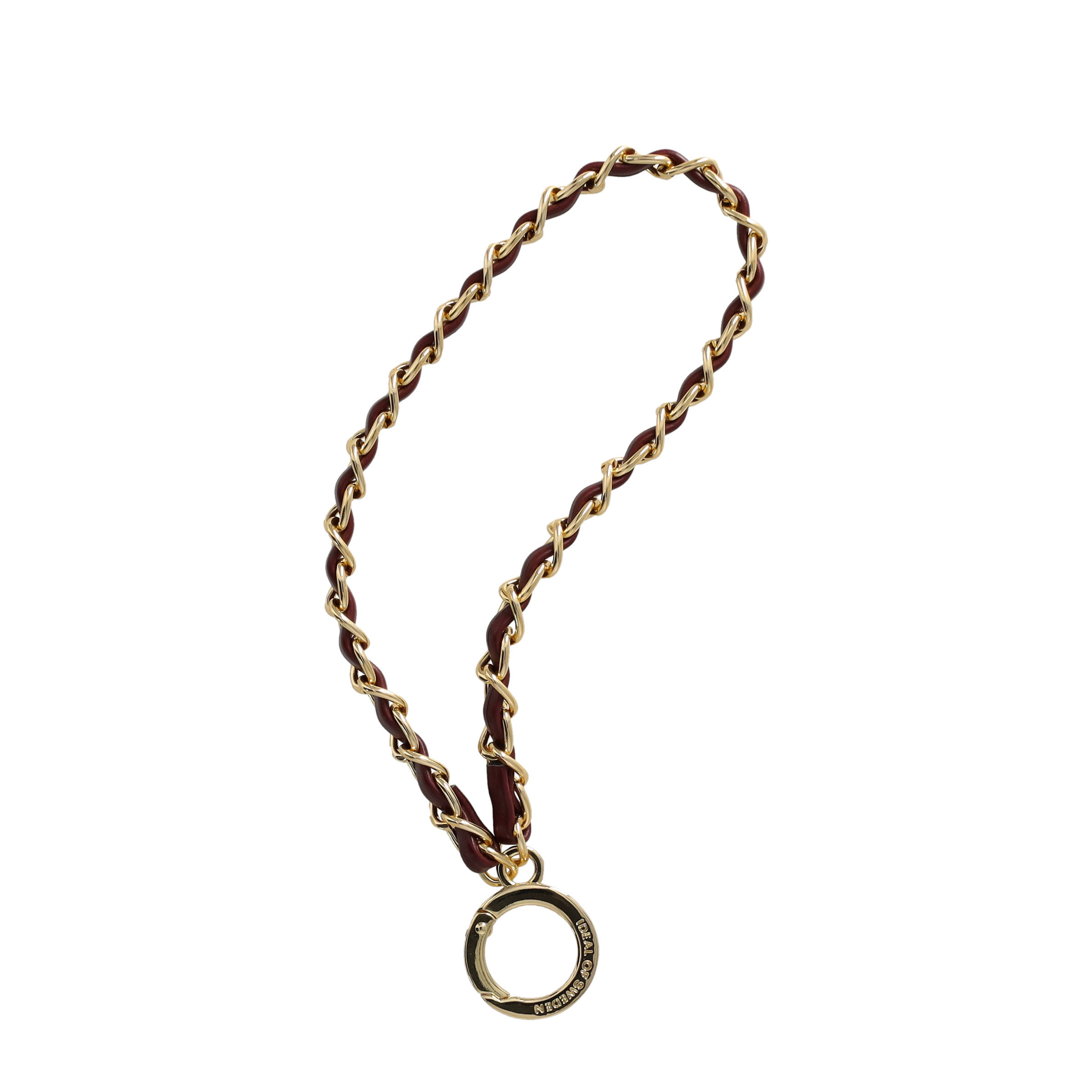 (17.5cm) Universal Handy Kette Phone Charms Schmuck Anhänger Handgelenkschlaufe (IDCW-566) - Wristlet Cherry Gold