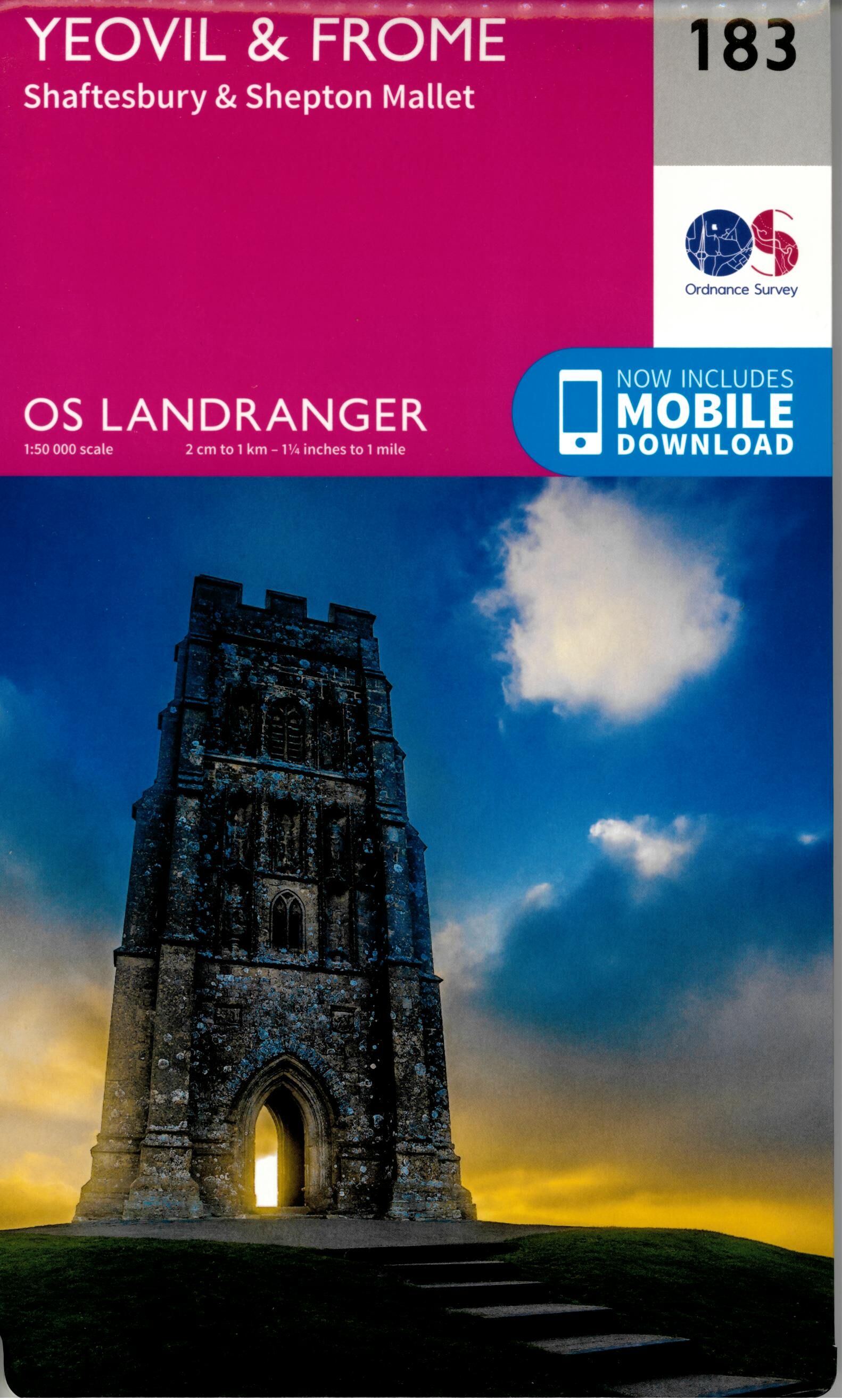 ORDNANCE SURVEY - 183 GB YEOVIL FROME 1 50 000