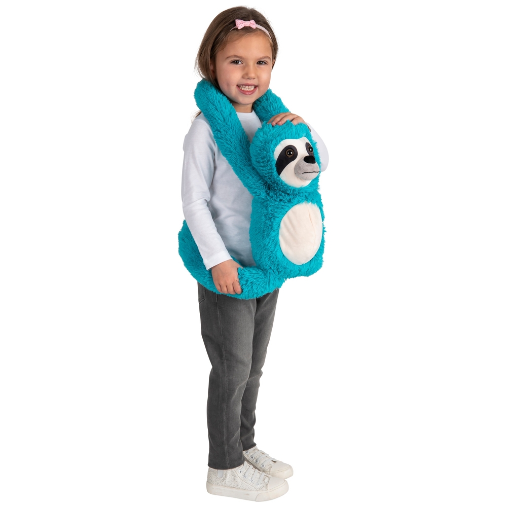 Freches Faultier, türkis, 75 cm, Plüschtier