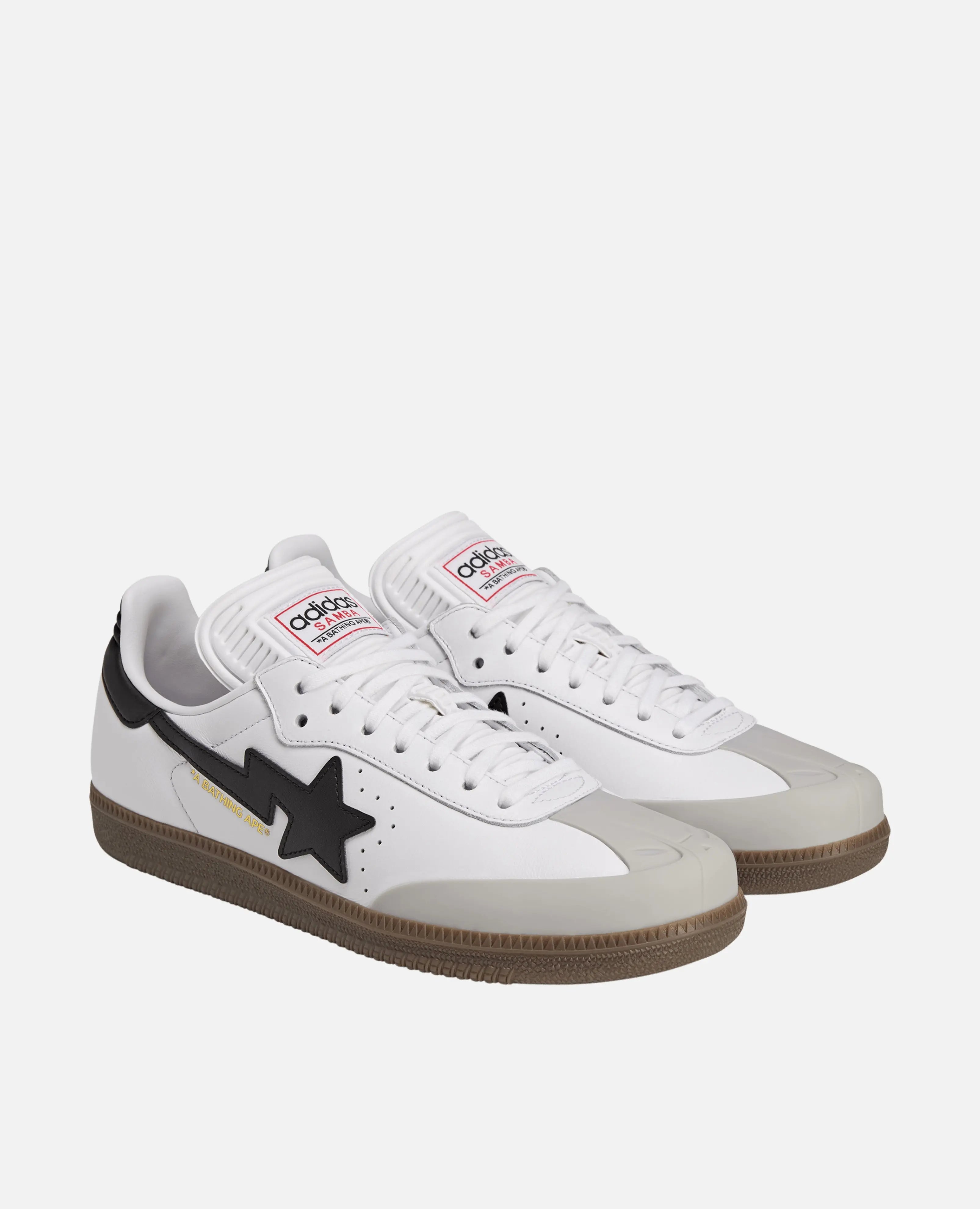 adidas Samba BAPE (Cloud White/Core Black/Gum)
