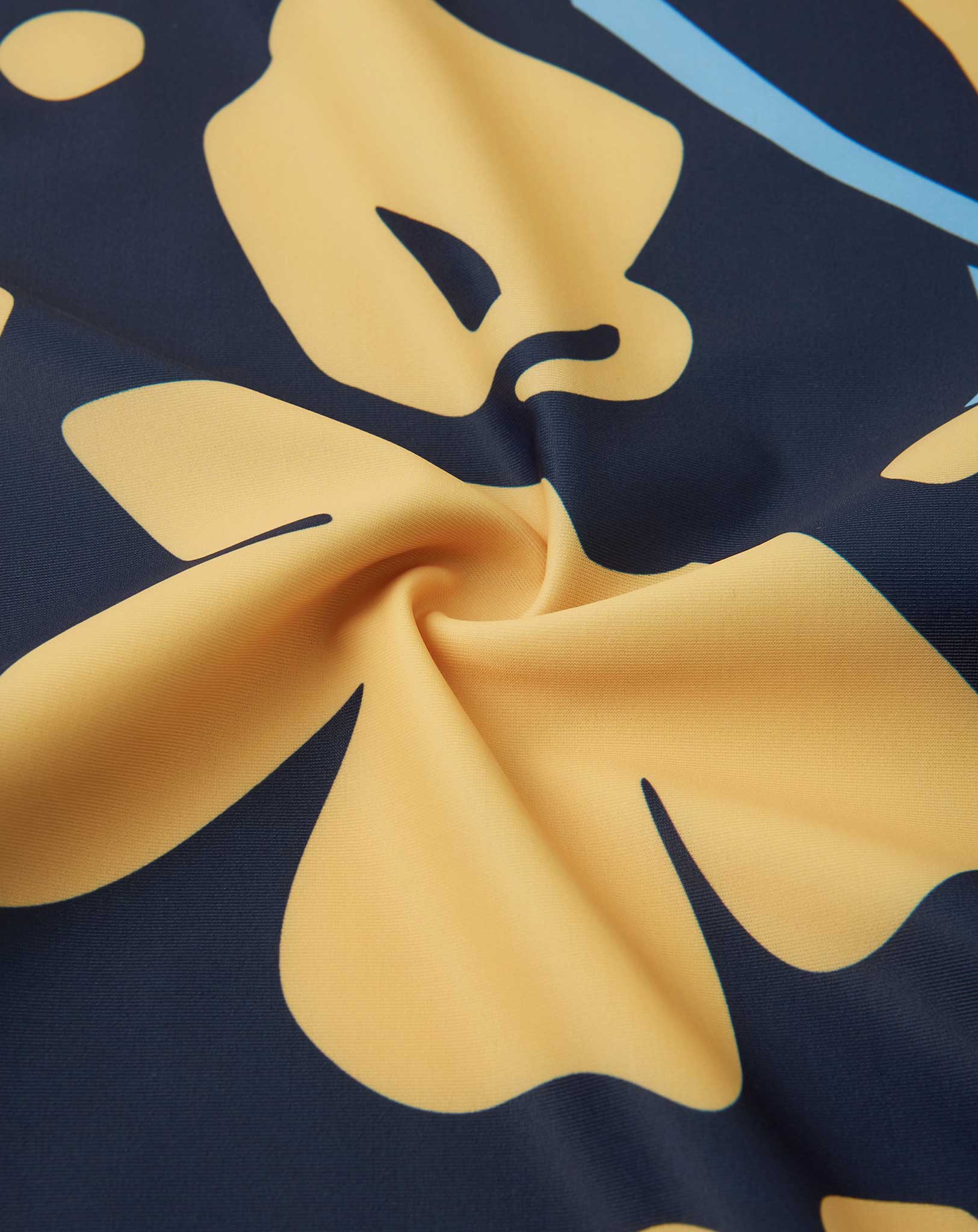 Badeshirt JOONIA BLUMEN kurz in navy
